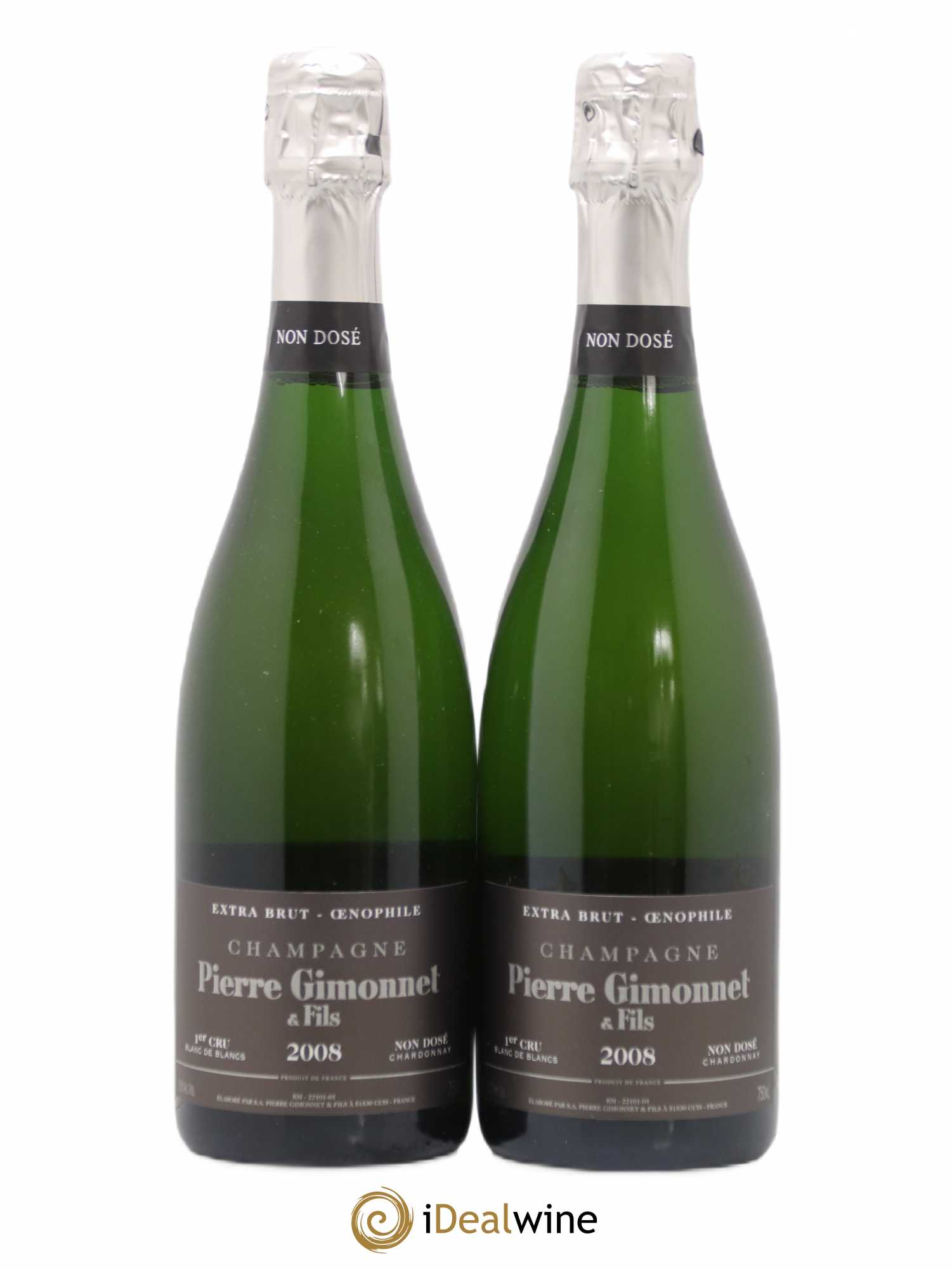 Oenophile Extra-Brut Pierre Gimonnet 2008 - Lot de 2 bouteilles - 0