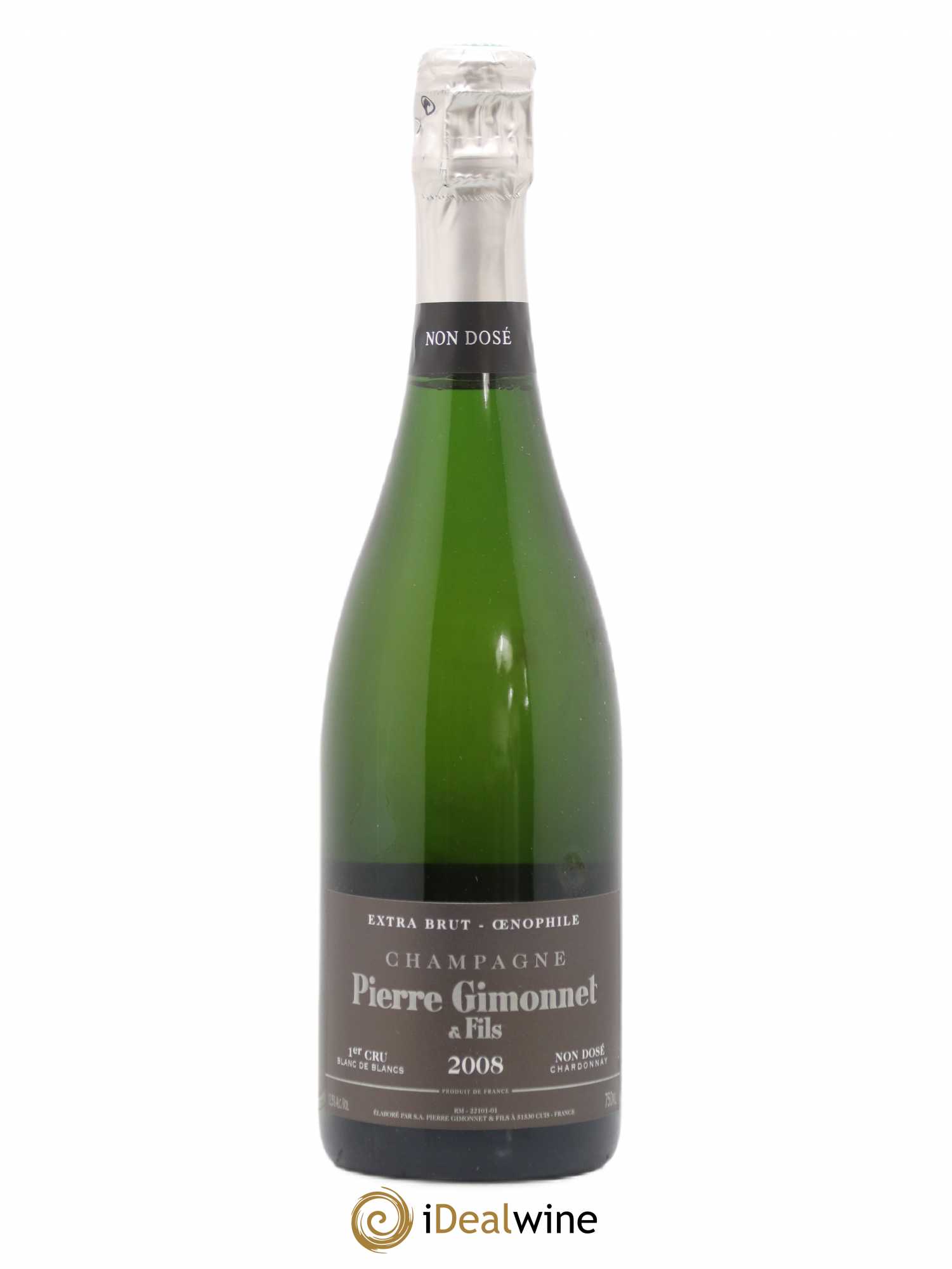 Oenophile Extra-Brut Pierre Gimonnet 2008 - Lot de 1 bouteille - 0