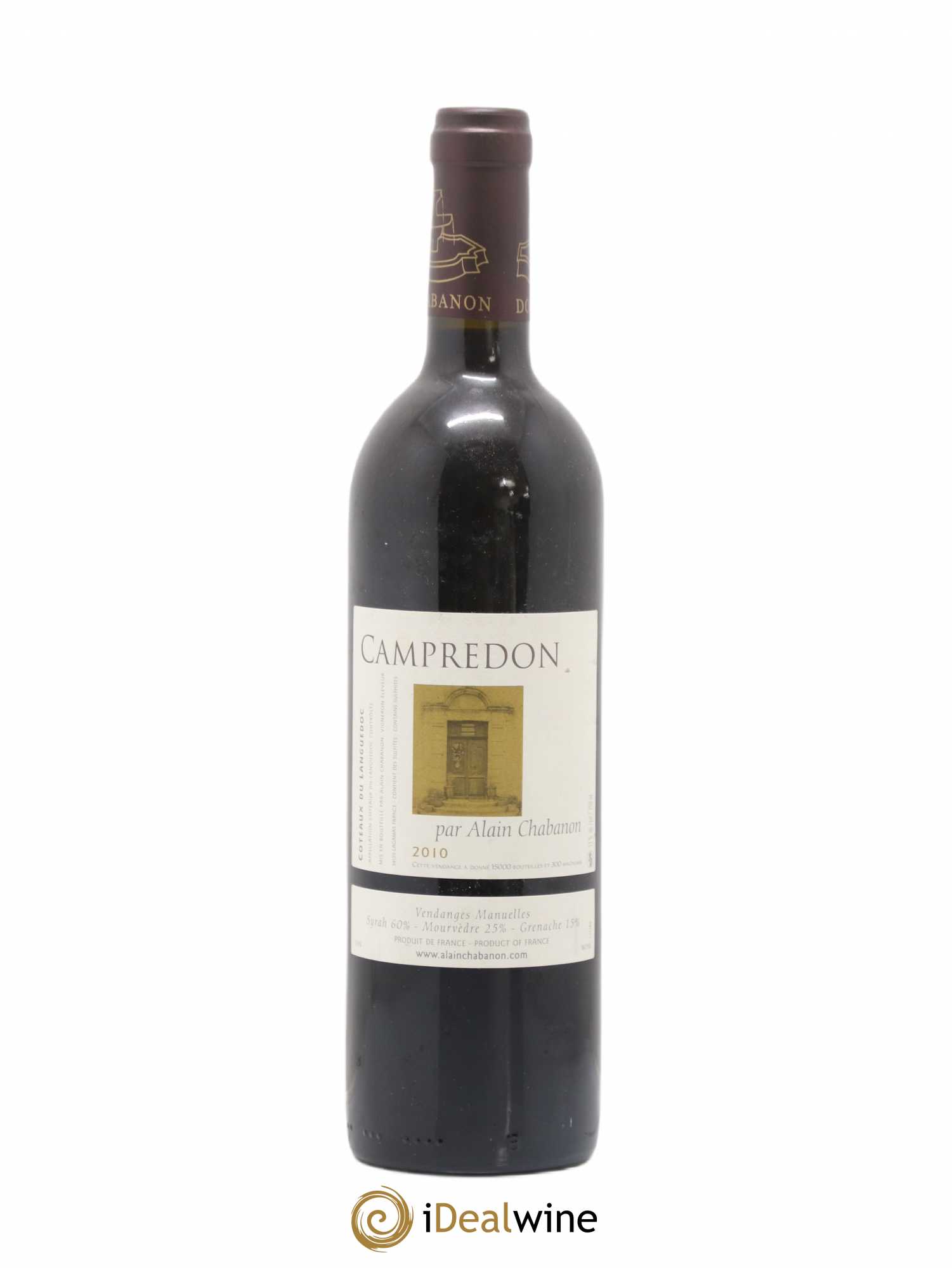 Terrasse du Larzac (anciennement Coteaux du Languedoc) Campredon Alain Chabanon (Domaine) 2010 - Lot de 1 bouteille - 0
