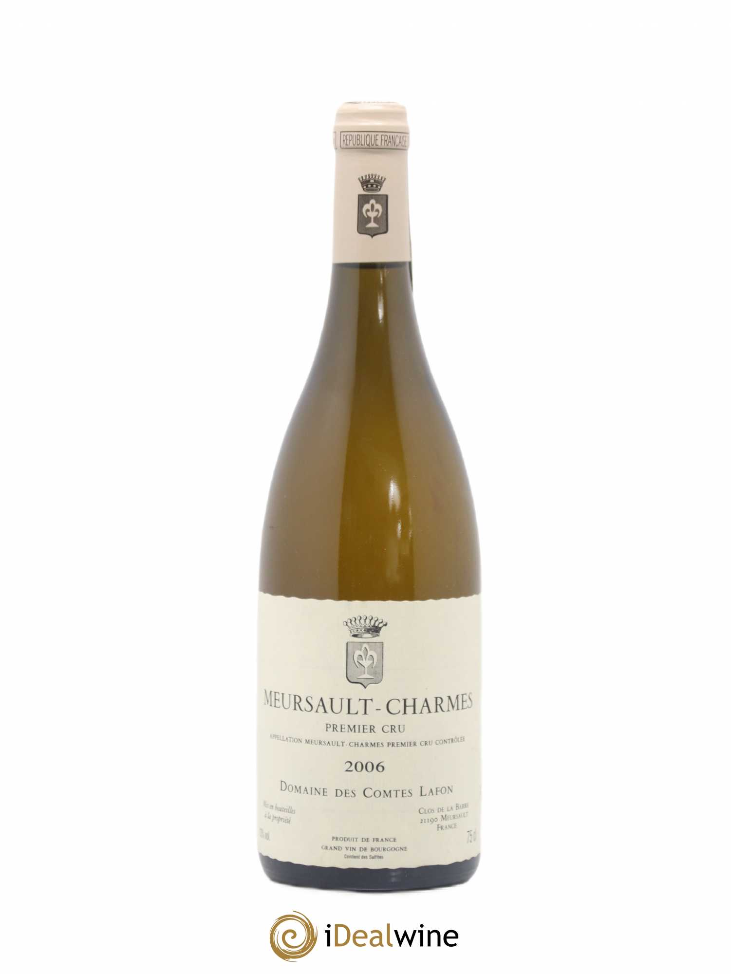 Meursault 1er Cru Charmes Comtes Lafon (Domaine des) 2006 - Lot de 1 bouteille - 0