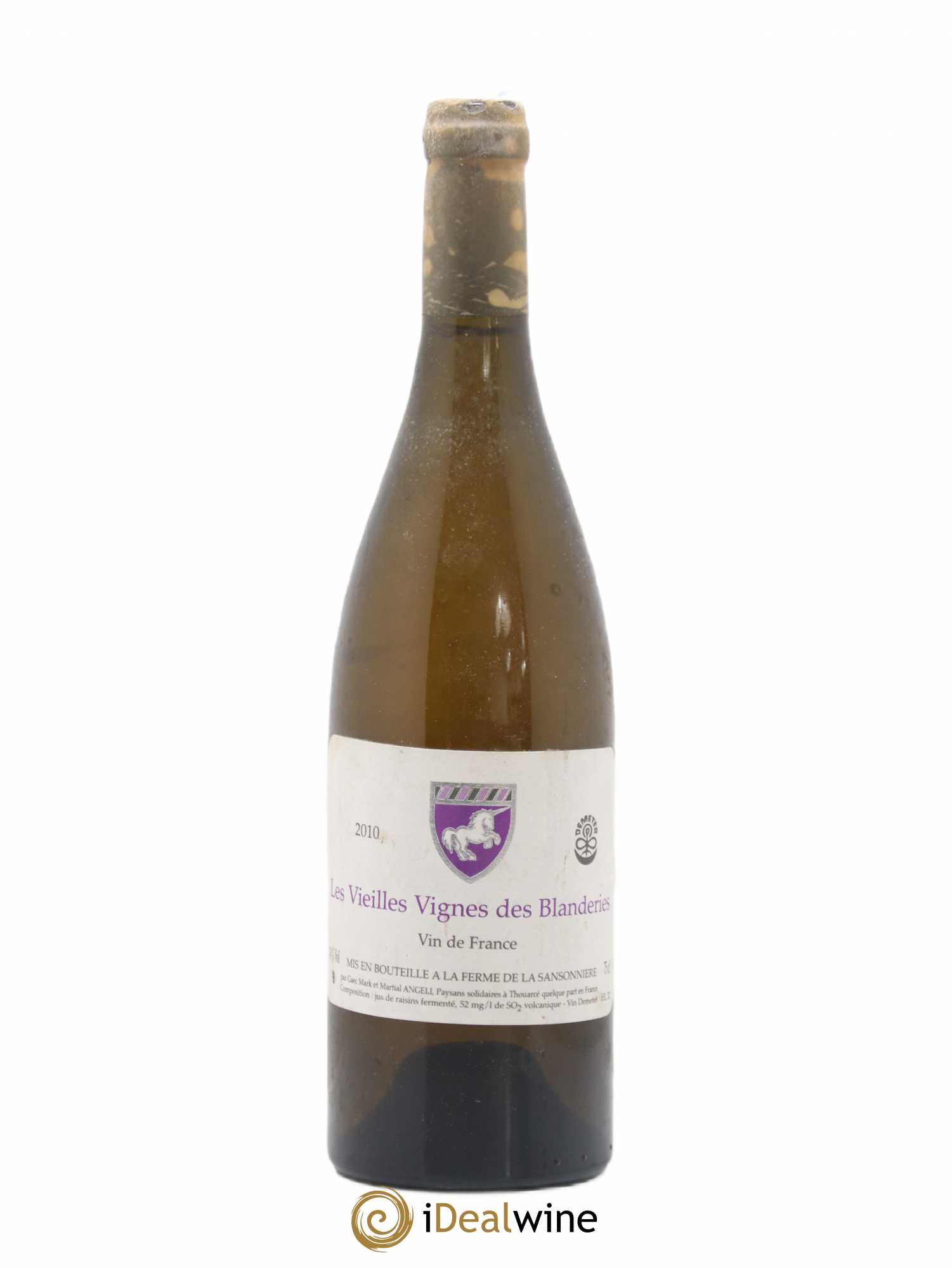 Vin de France Les Vieilles Vignes des Blanderies Mark Angeli (Domaine) - Ferme de la Sansonnière 2010 - Lot de 1 bouteille - 0