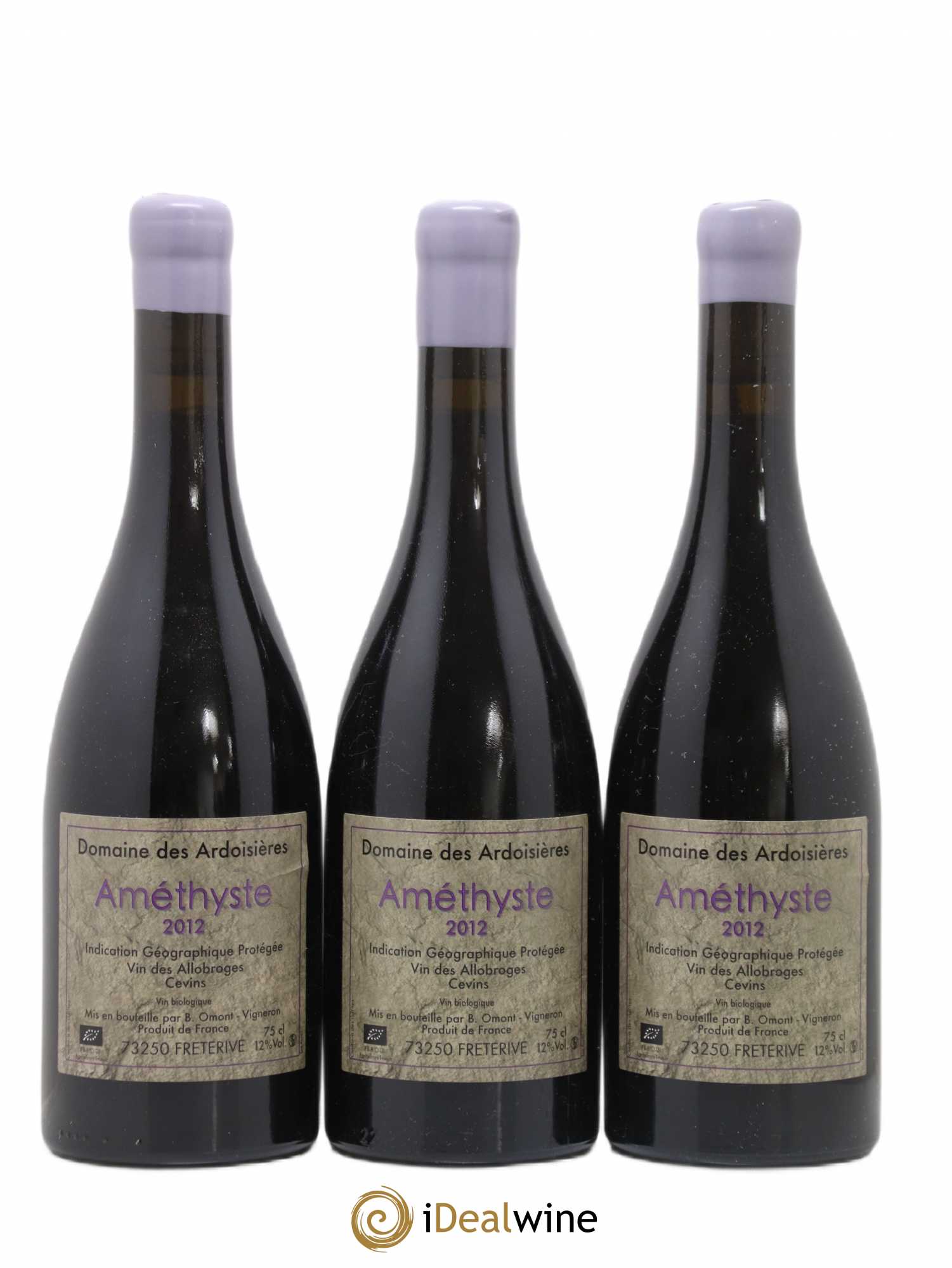 Vin des Allobroges Cevins Améthyste Ardoisières (Domaine des) 2012 - Lot de 3 bouteilles - 0