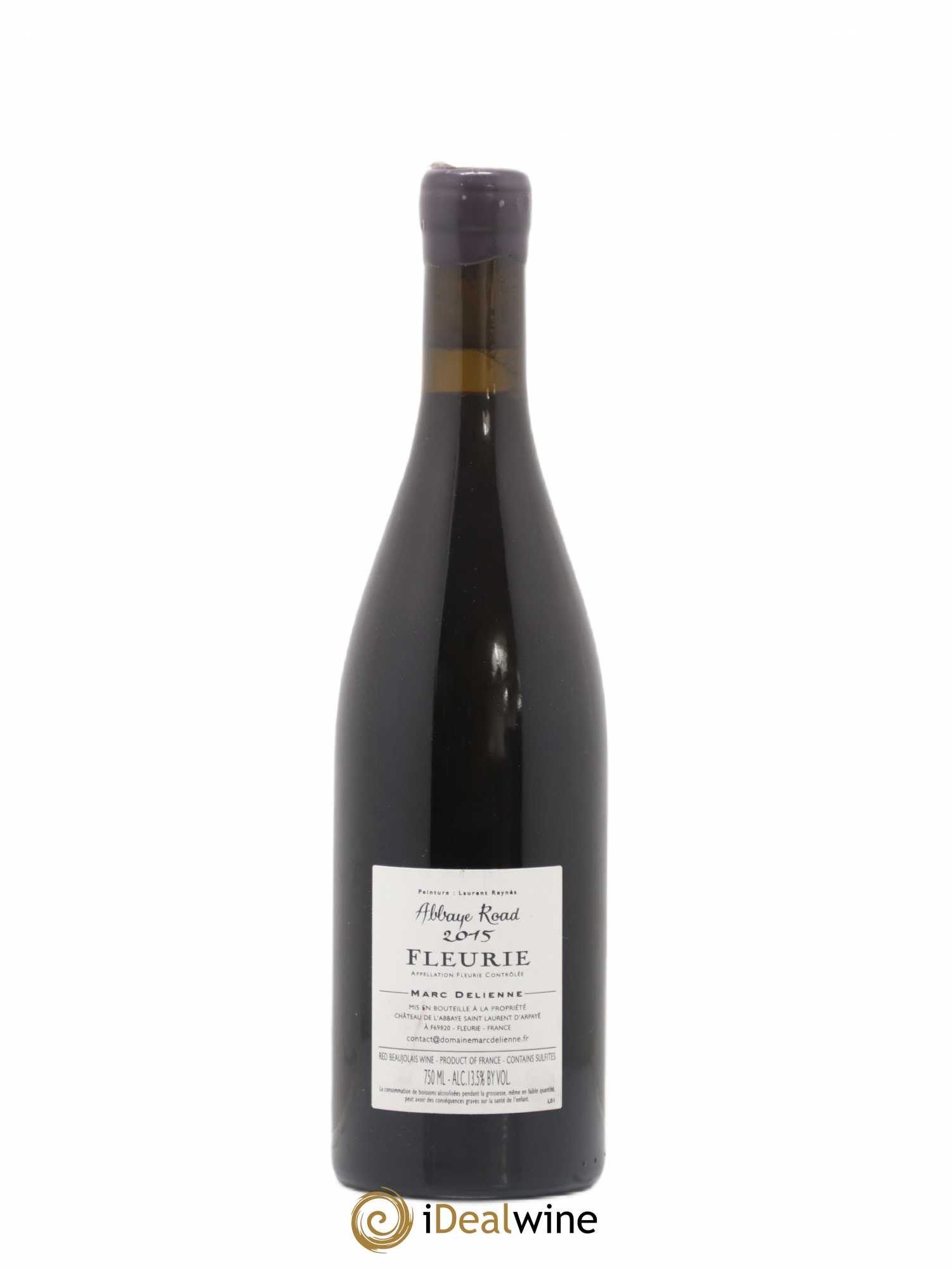 Fleurie Abbaye Road Marc Delienne 2015 - Lot de 1 bouteille - 1