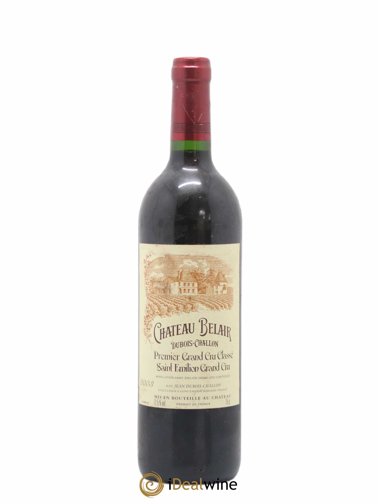 Château Belair (Belair-Monange) 1er Grand Cru Classé B 2003 - Lot de 1 bouteille - 0