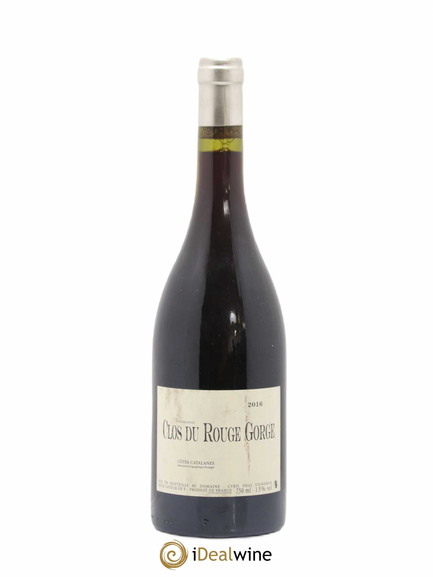 Côtes Catalanes Clos du Rouge Gorge Cyril Fhal 2016 - Lot de 1 bouteille - 0