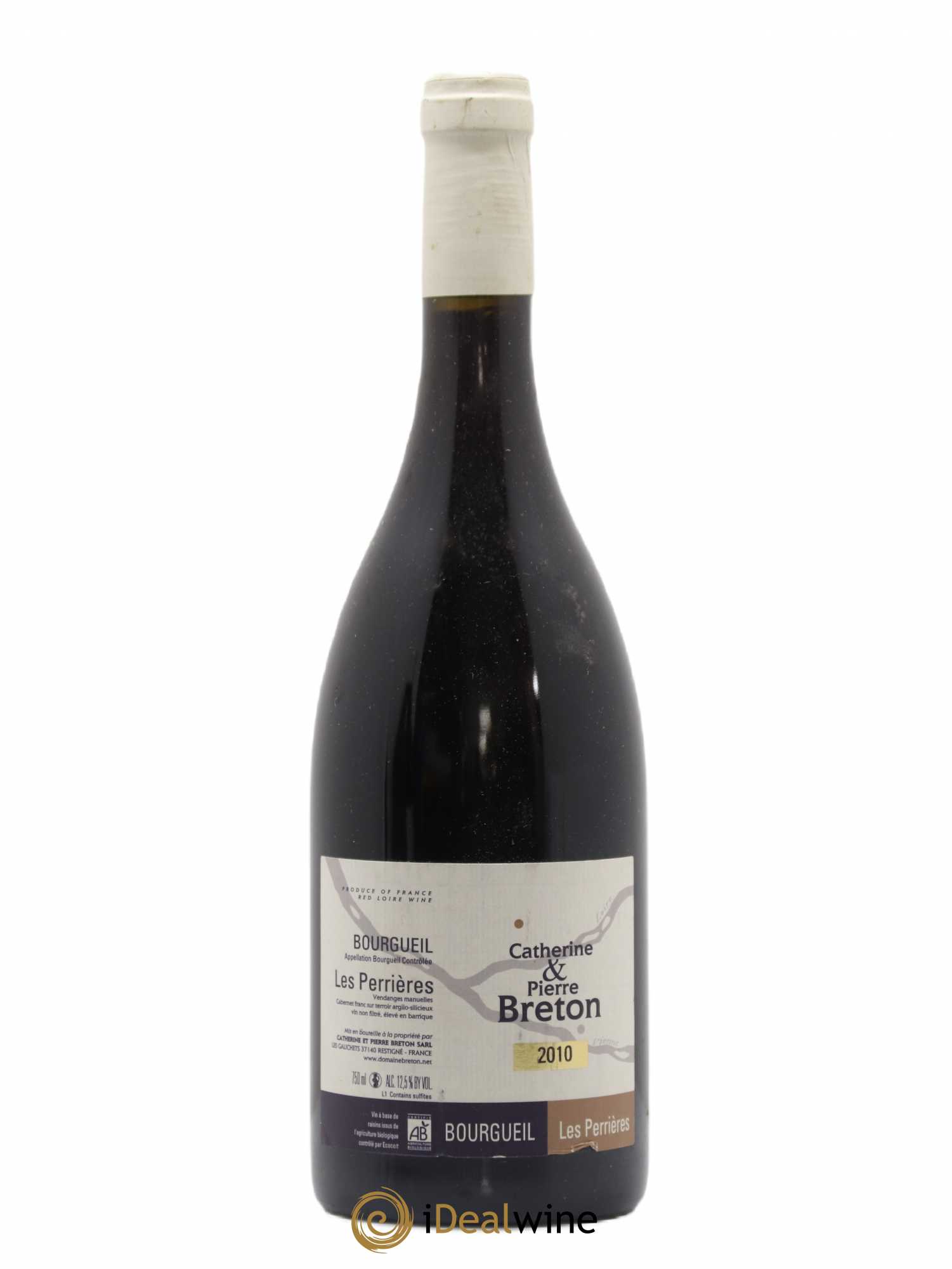 Bourgueil Les Perrières Catherine et Pierre Breton 2010 - Lot de 1 bouteille - 0