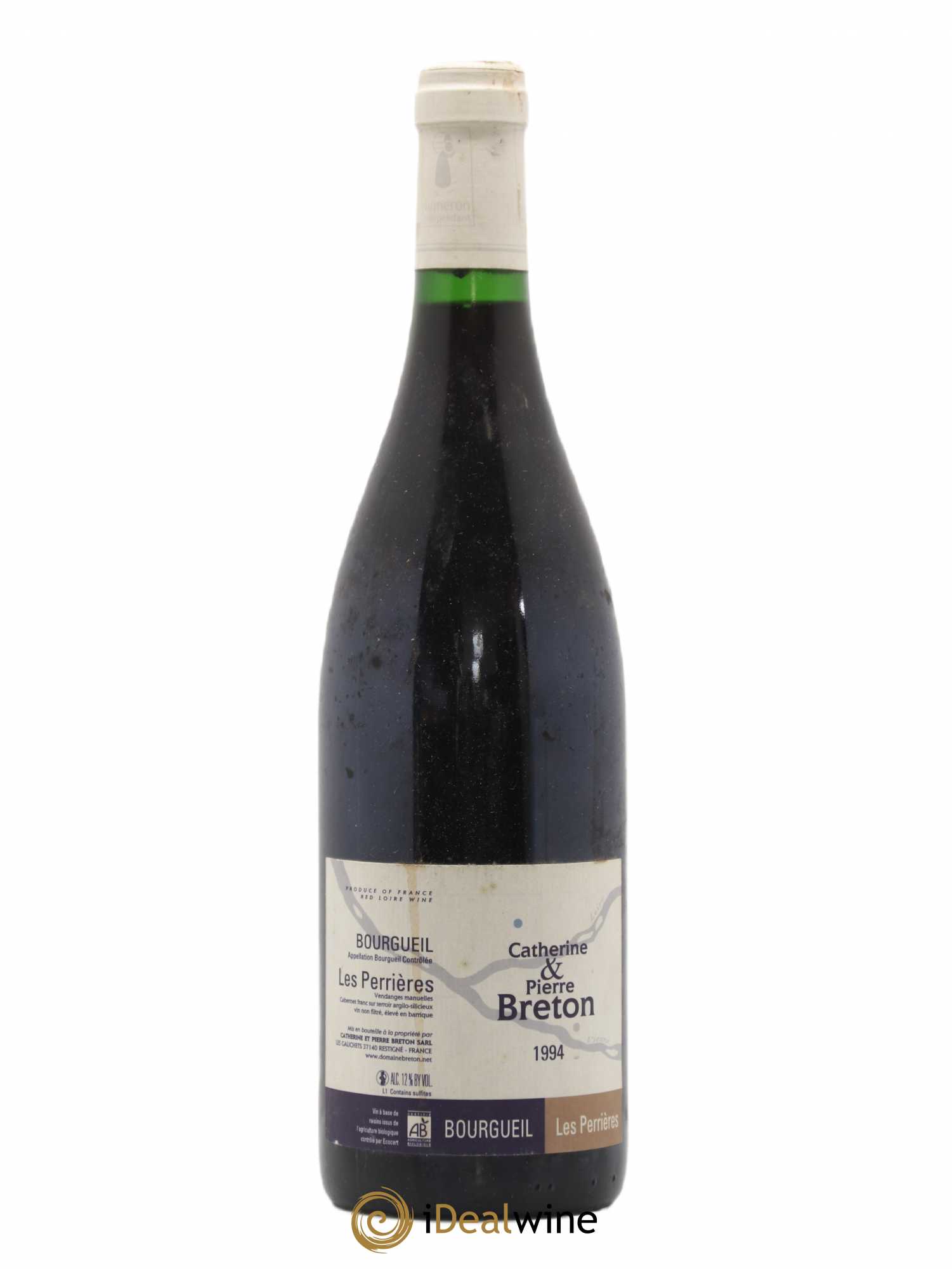 Bourgueil Les Perrières Catherine et Pierre Breton 1994 - Lot de 1 bouteille - 0
