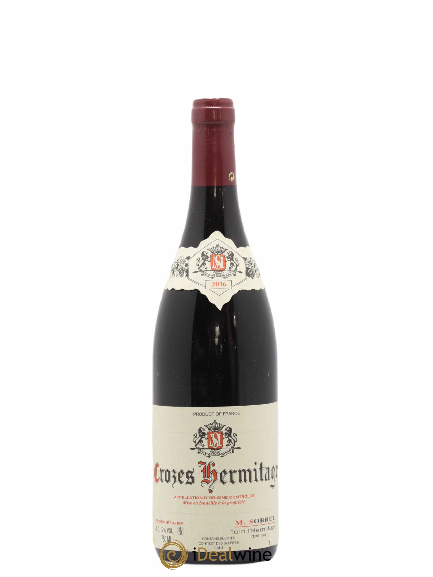 Crozes-Hermitage Marc Sorrel 2016 - Lot de 1 bouteille - 0