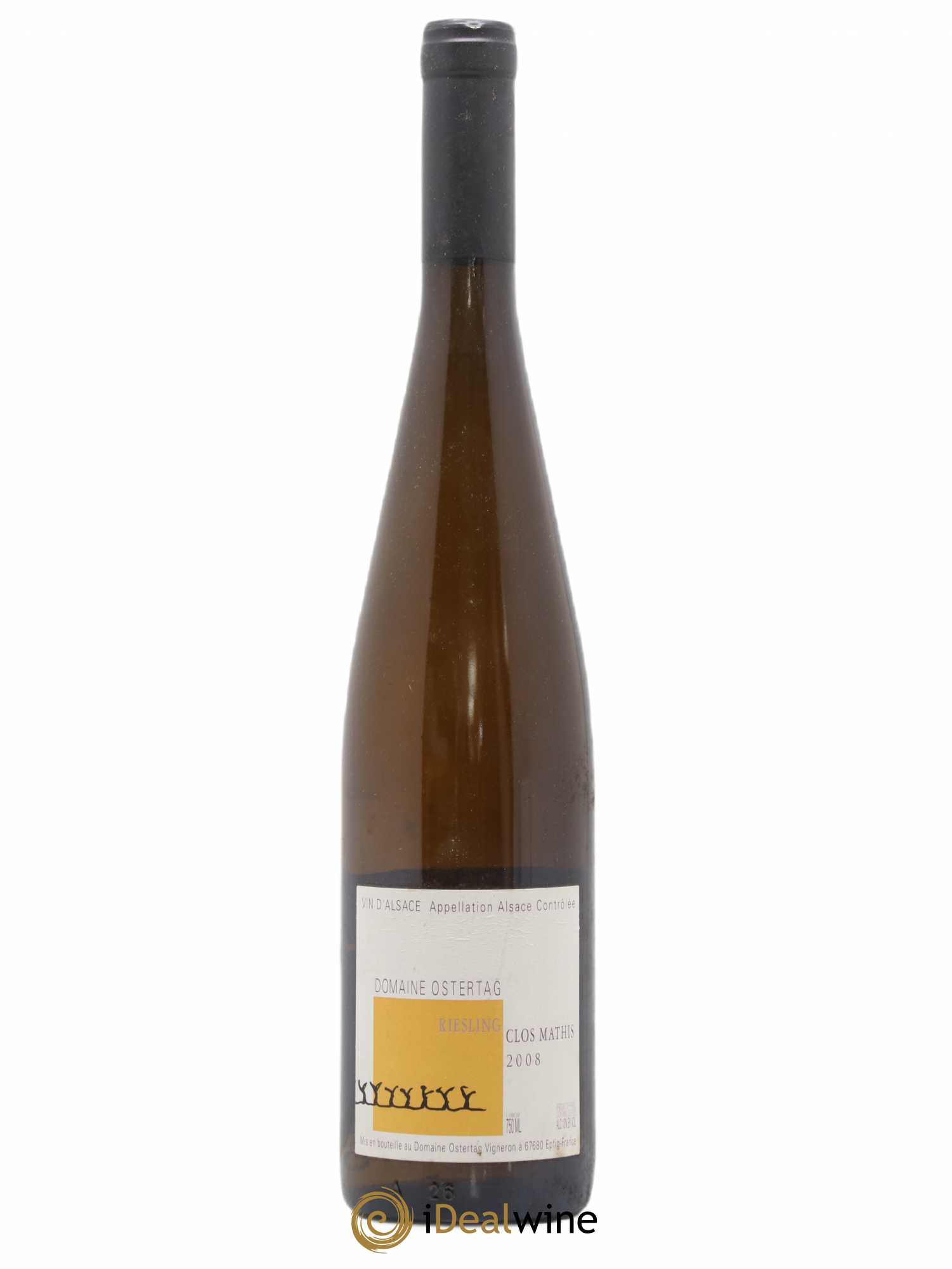 Alsace Riesling Clos Mathis Ostertag (Domaine) 2008 - Posten von 1 Flasche - 0