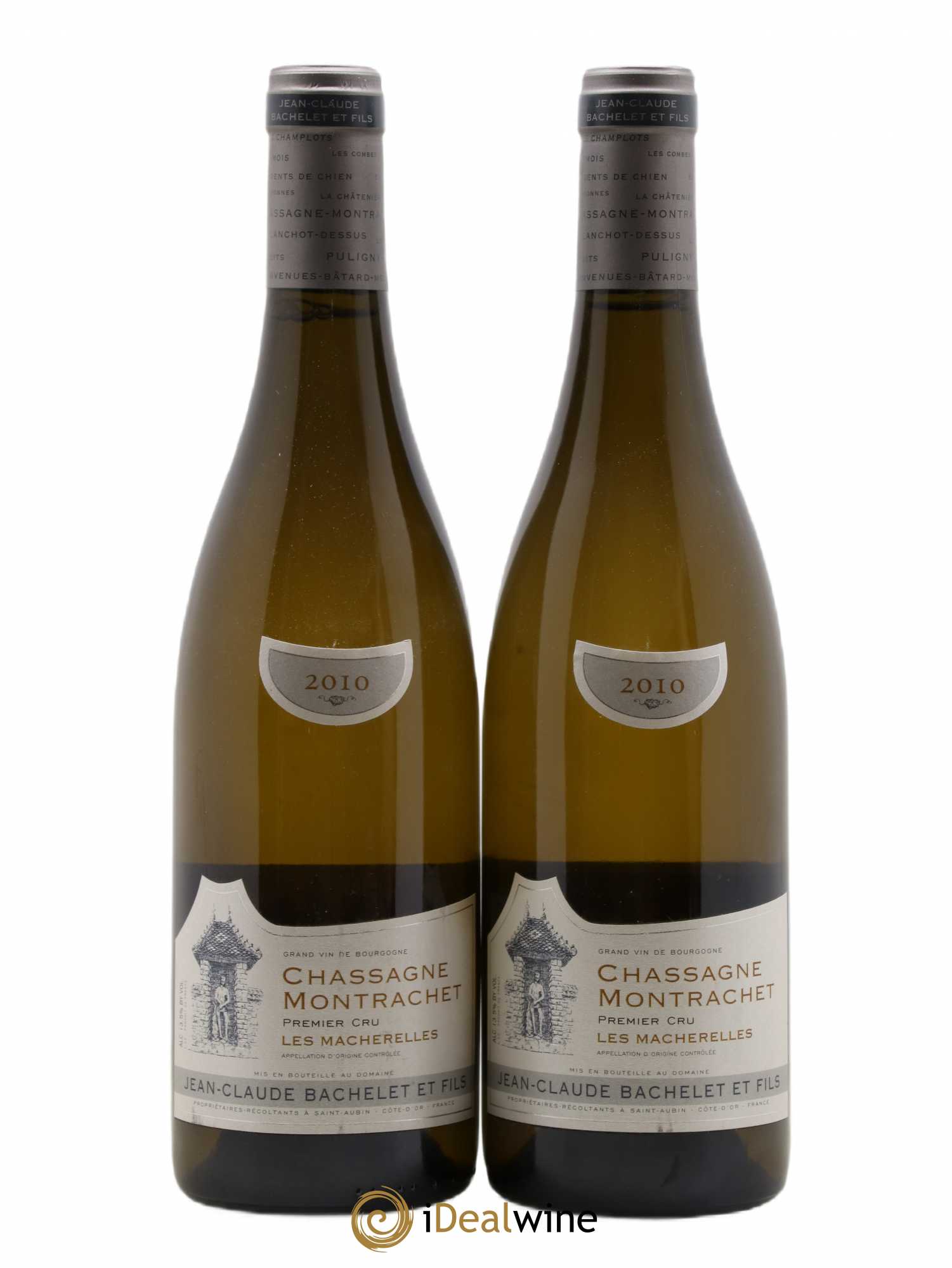 Chassagne-Montrachet 1er Cru Les Macherelles Jean-Claude Bachelet (Domaine) 2010 - Lot de 2 bouteilles - 0