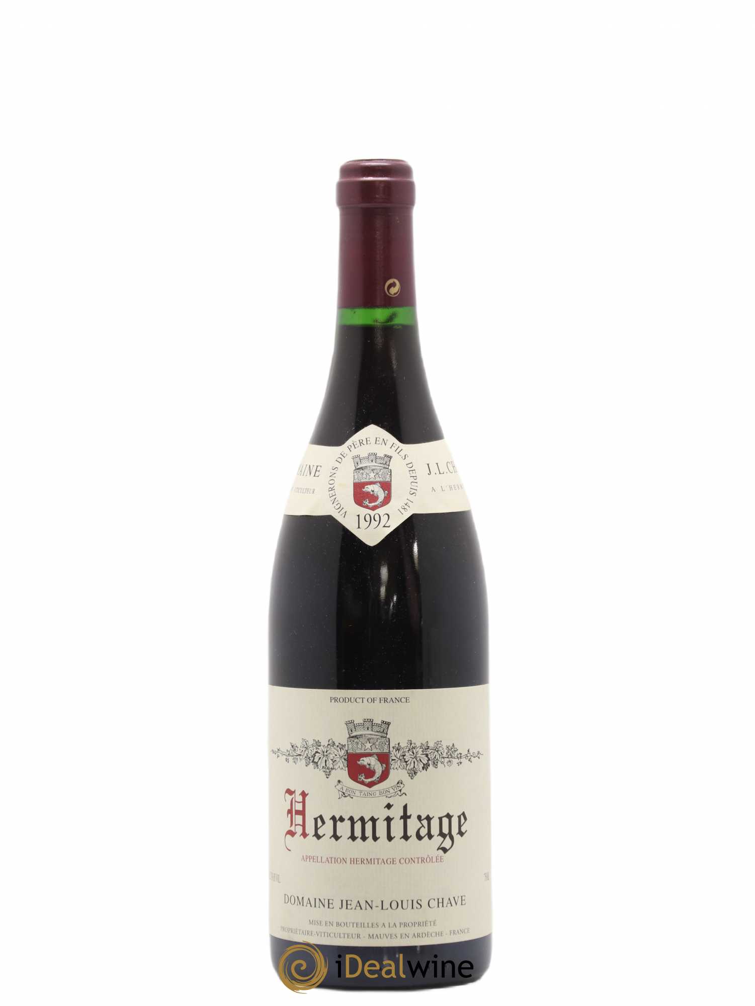 Hermitage Jean-Louis Chave 1992 - Lot de 1 bouteille - 0