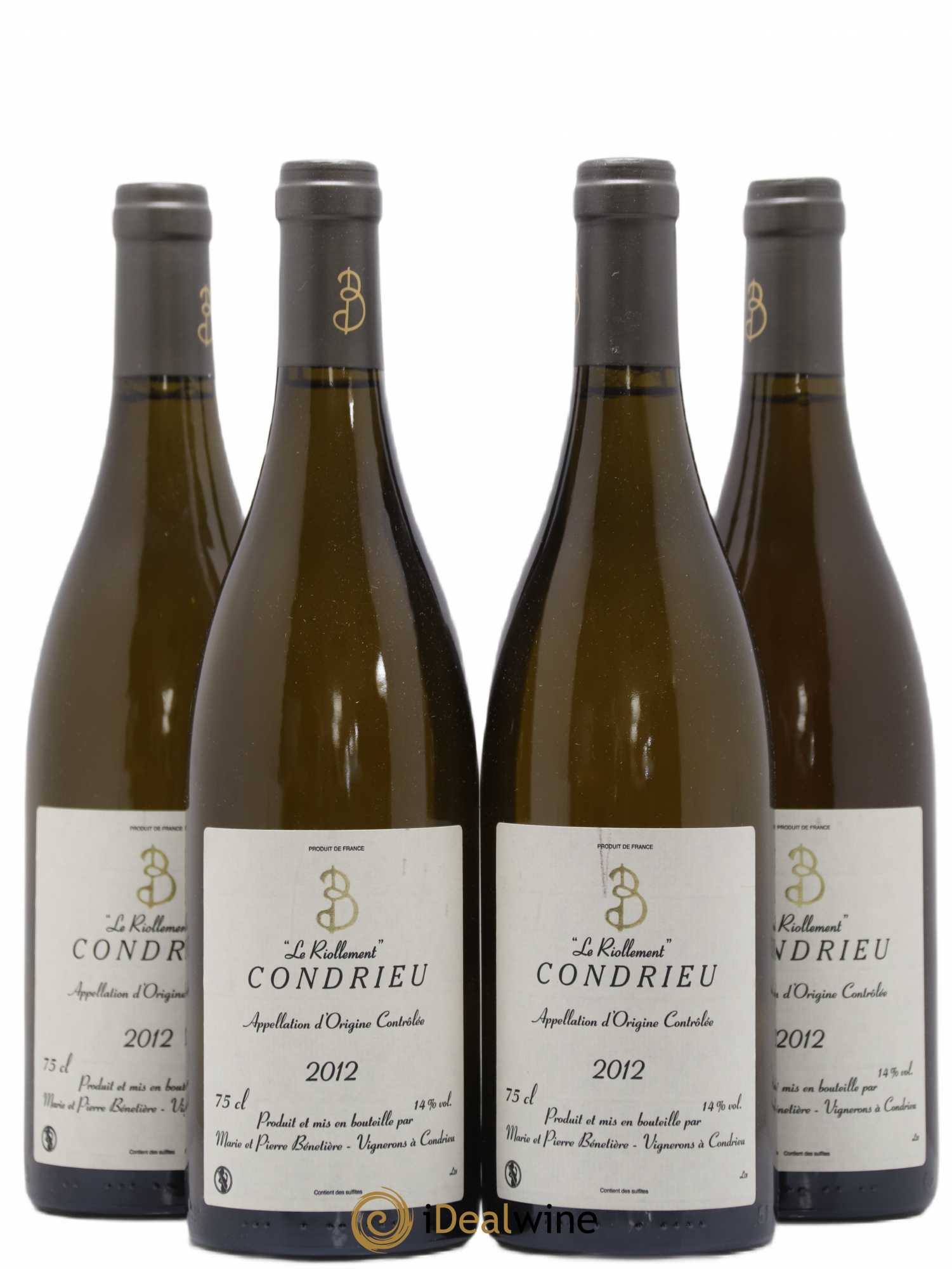 Condrieu Le Riollement Marie et Pierre Bénetière (Domaine) 2012 - Lot de 4 bouteilles - 0
