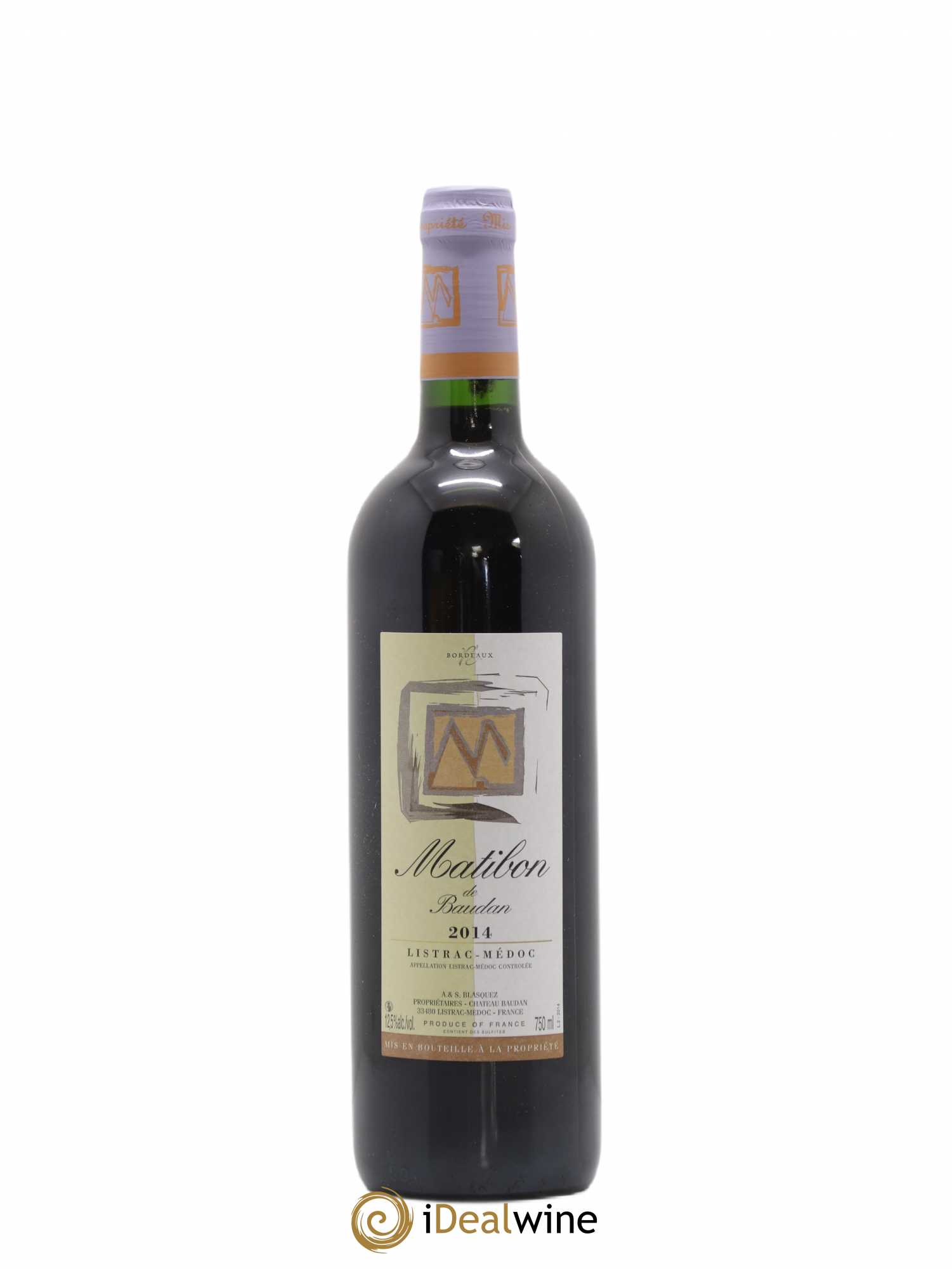 Listrac Matibon de Baudan 2014 - Posten von 1 Flasche - 0