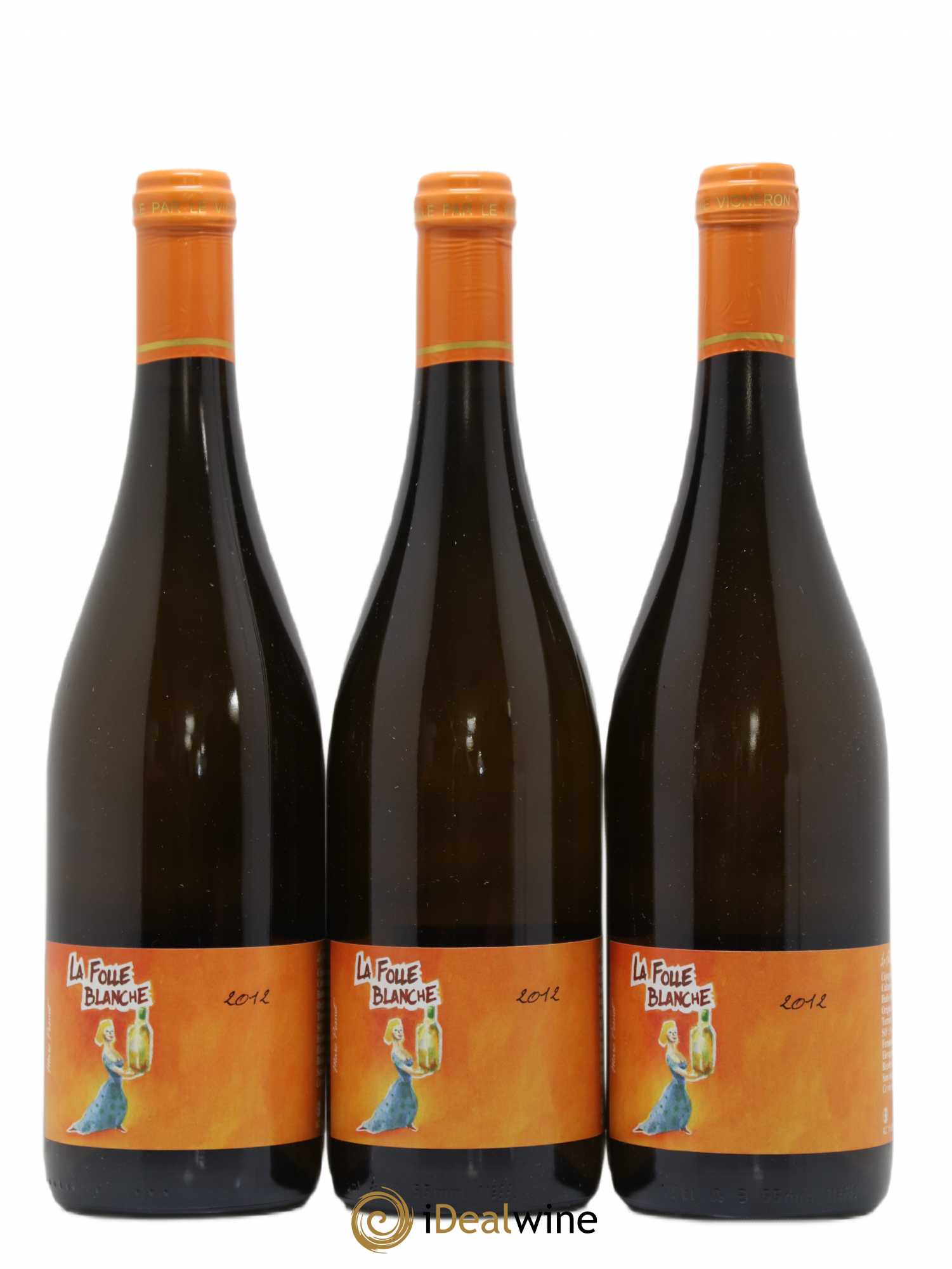 Vin de France La Folle blanche Domaine de la Sénéchalière 2012 - Posten von 3 Flaschen - 0