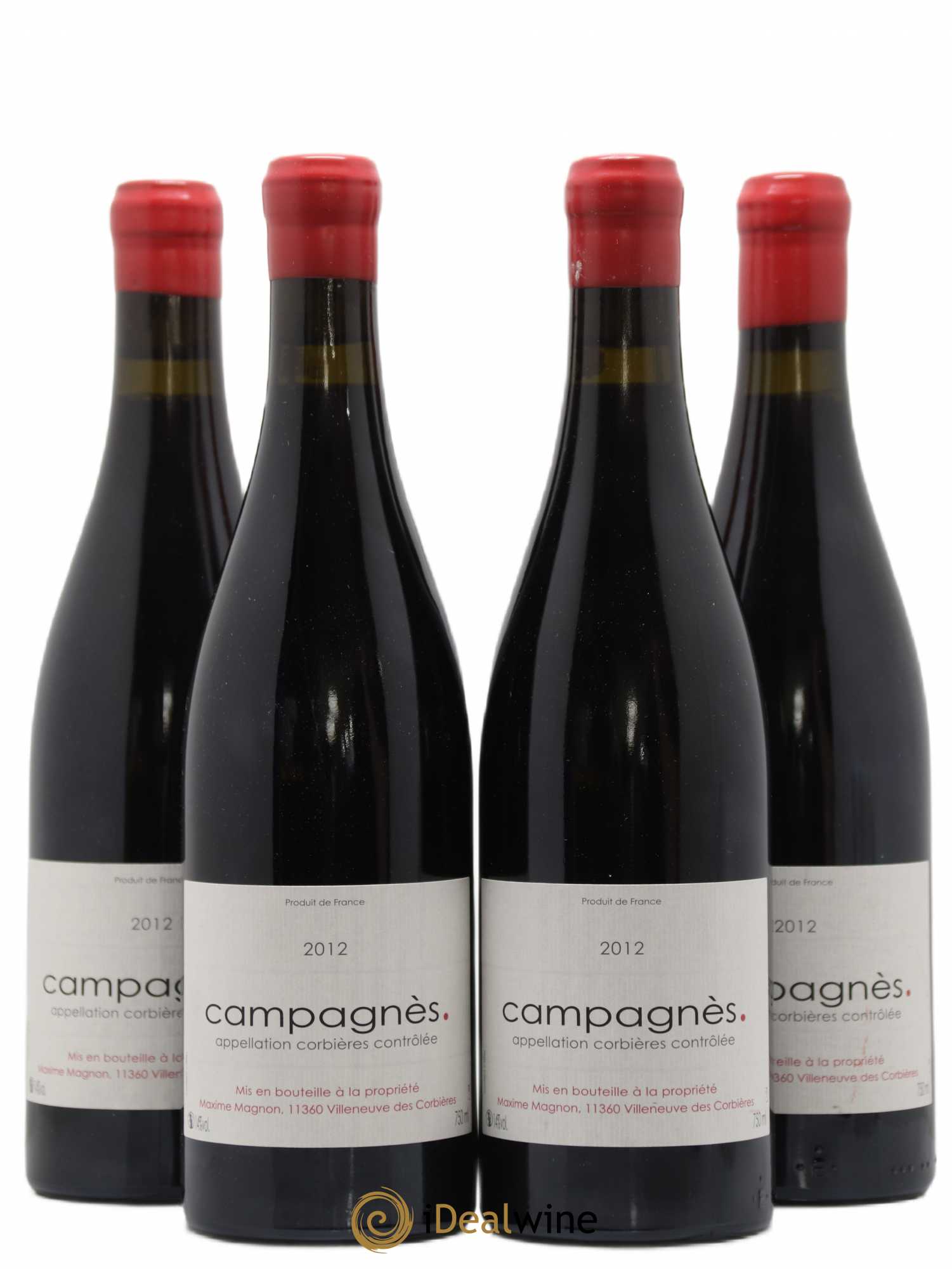 Corbières Campagnès Maxime Magnon 2012 - Lot de 4 bouteilles - 0