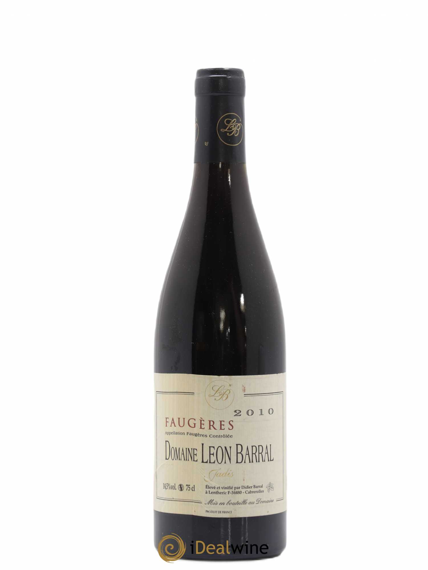 Faugères Jadis Domaine Léon Barral 2010 - Lot de 1 bouteille - 0