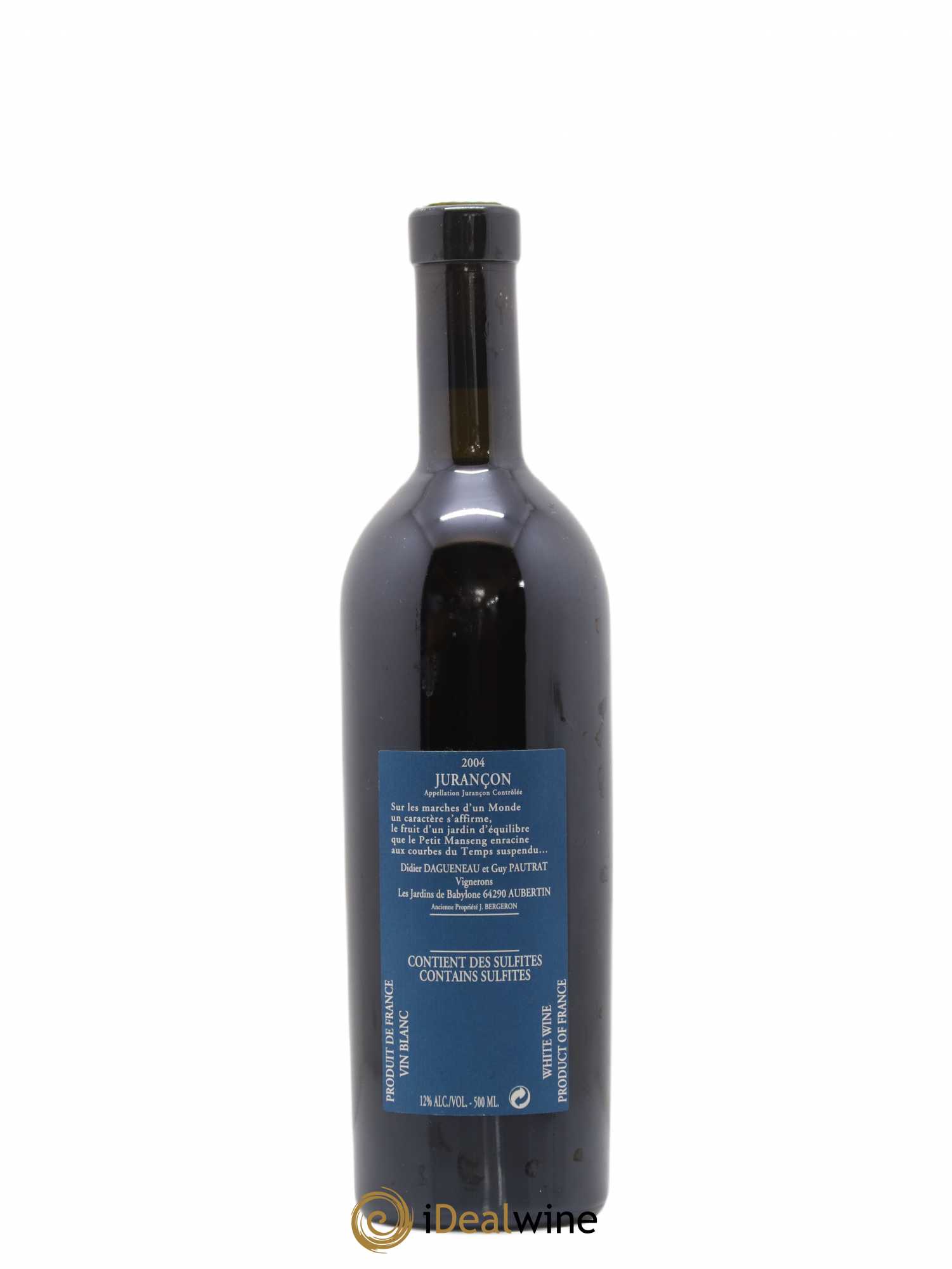 Vin de France (anciennement Jurançon) Jardins de Babylone Didier Dagueneau 50cl 2004 - Lotto di 1 bottiglia - 1