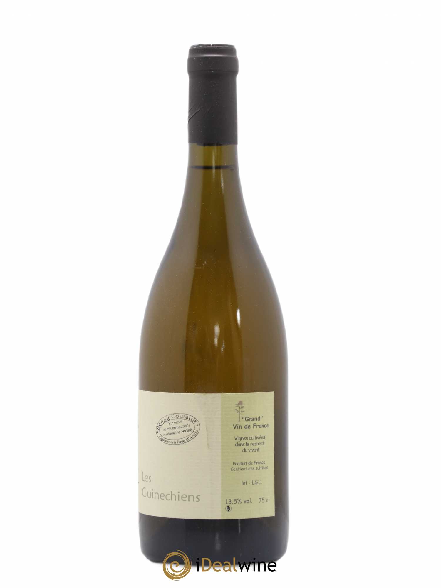 Vin de France Les Guinechiens Benoit Courault 2011 - Lot de 1 bouteille - 1