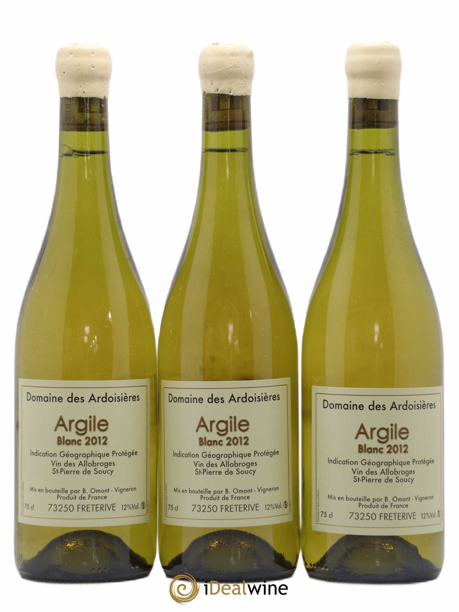 Vin des Allobroges Saint-Pierre-de-Soucy Argile Ardoisières (Domaine des) 2012 - Lot de 3 bouteilles - 0