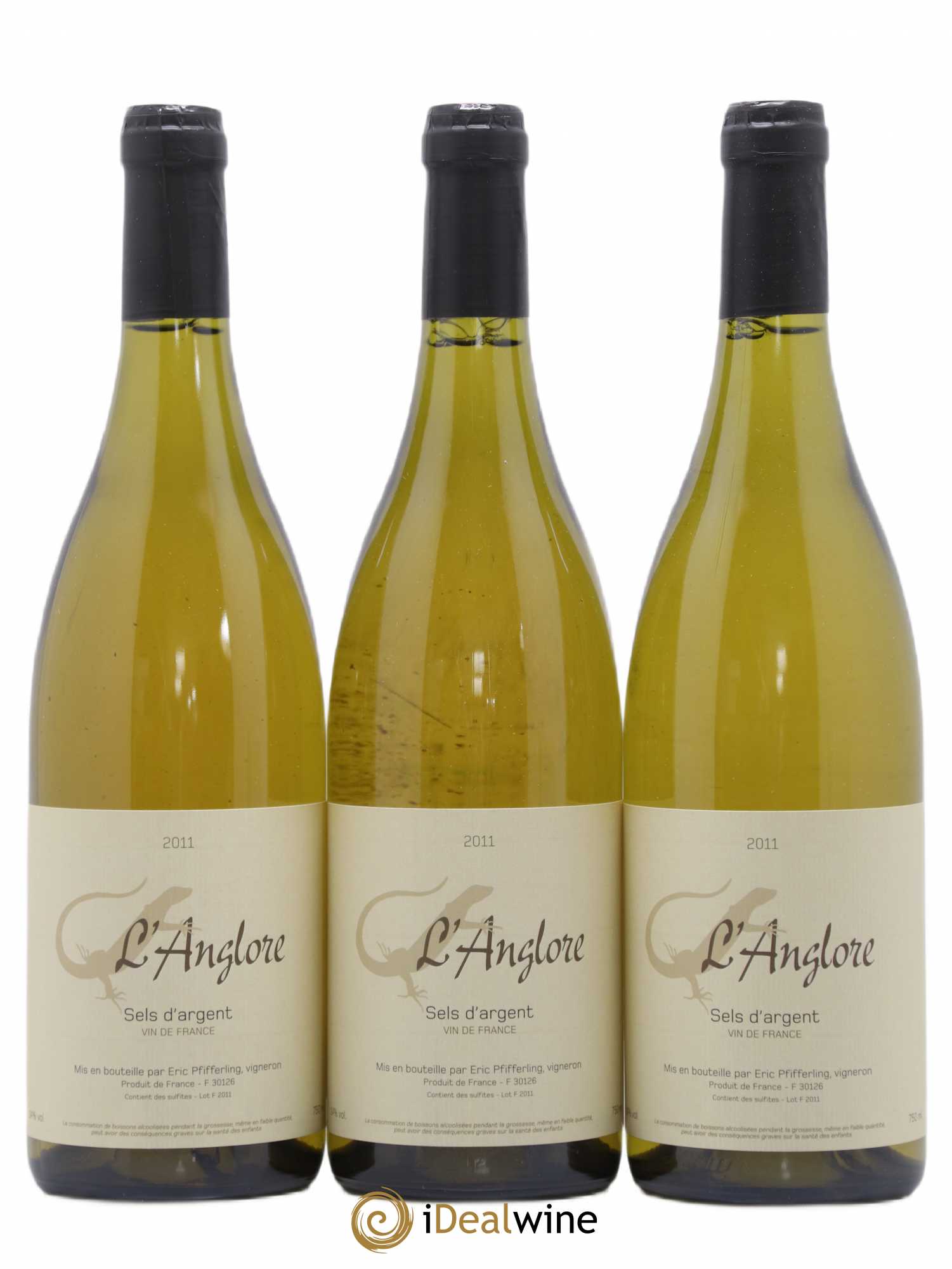 Vin de France Sels d'argent L'Anglore 2011 - Lot de 3 bouteilles - 0