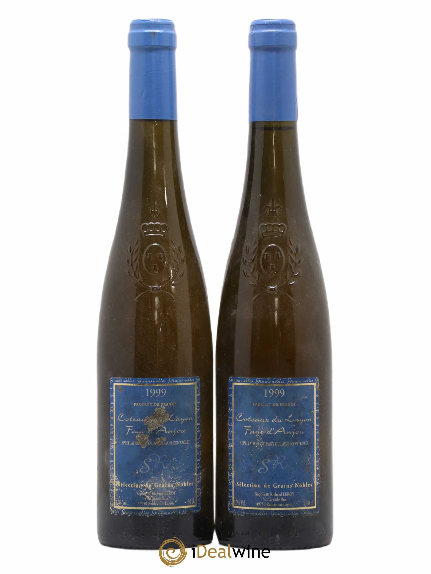 Coteaux du Layon Faye d'Anjou Sélection de grains nobles 50cl Richard Leroy 1999 - Lotto di 2 bottiglie - 0