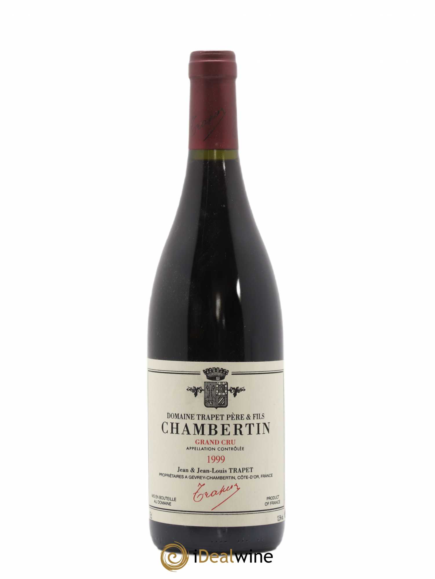 Chambertin Grand Cru Domaine Trapet 1999 - Lot de 1 bouteille - 0