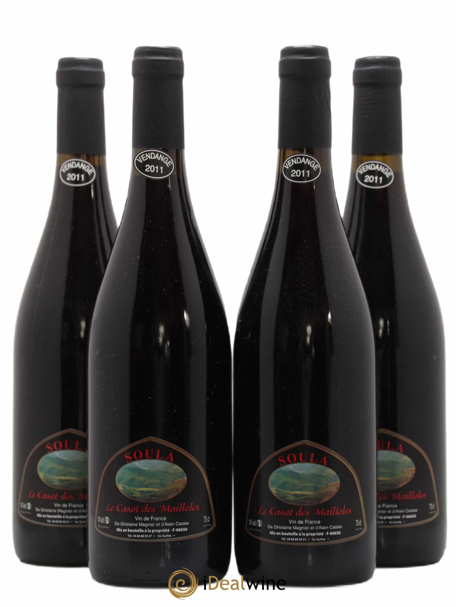 Vin de France Soula Le Casot des Mailloles 2011 - Lot de 4 bouteilles - 0