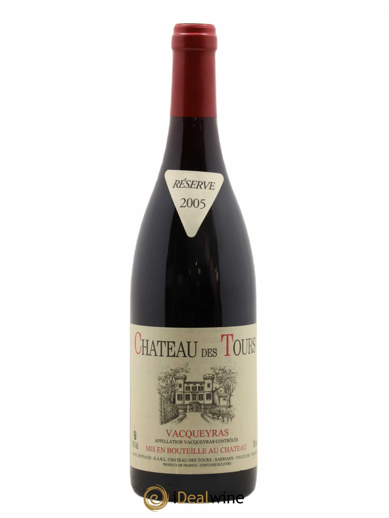 Vacqueyras Château des Tours Emmanuel Reynaud 2005 - Lot de 1 bouteille - 0