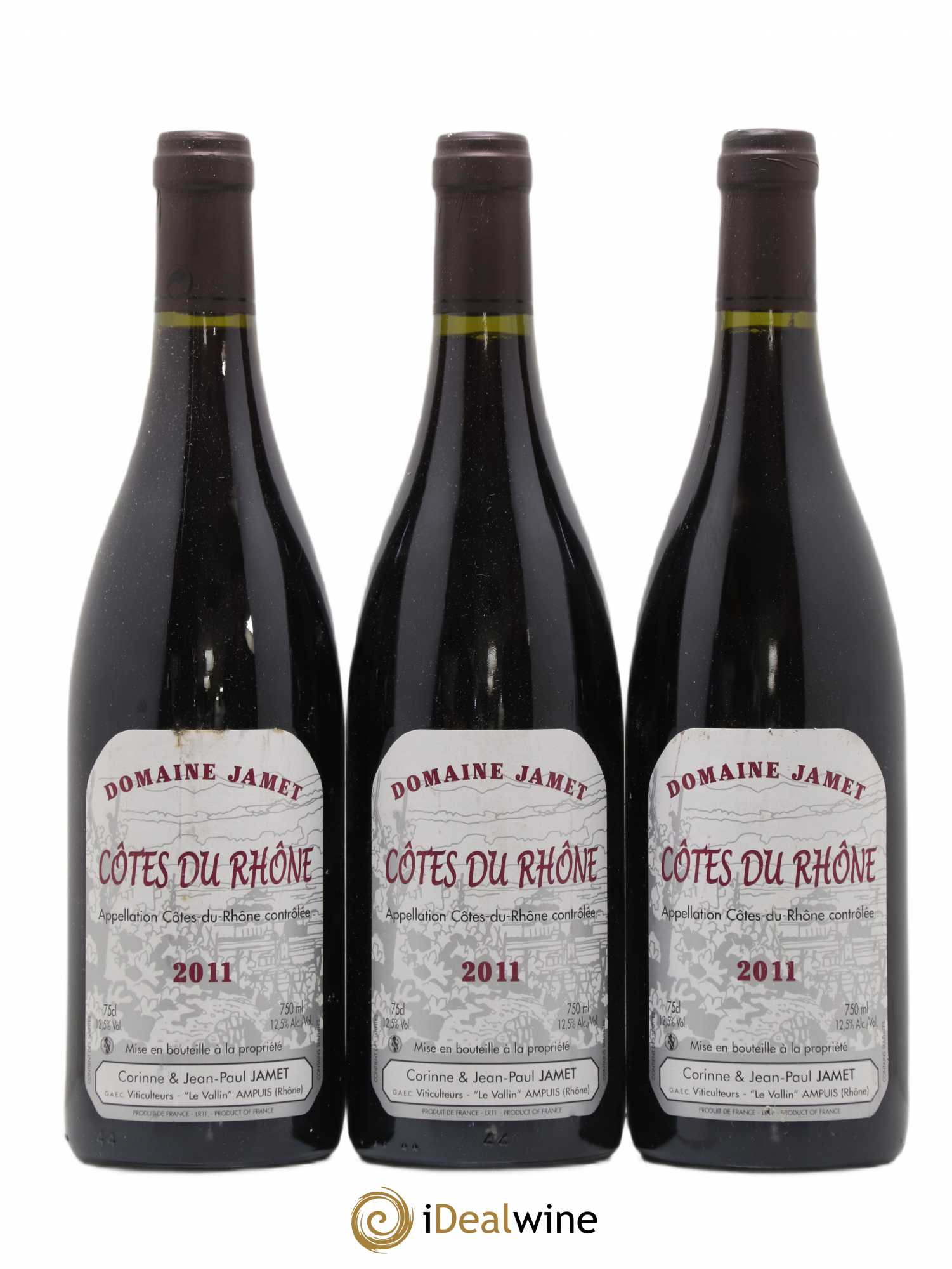 Côtes-du-Rhône Jamet (Domaine) 2011 - Lot de 3 bouteilles - 0