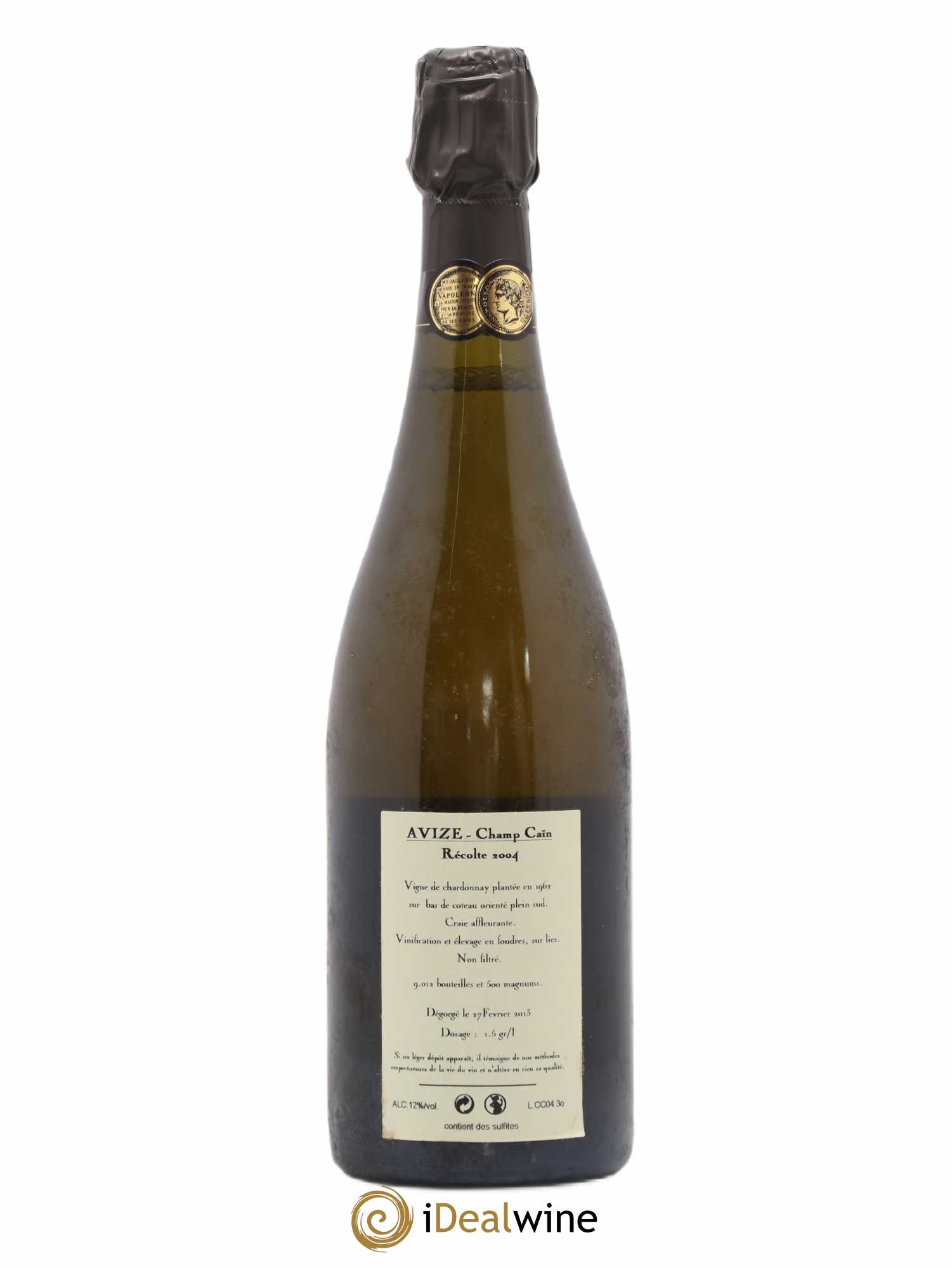 Avize Champ Caïn Extra-Brut Jacquesson 2004 - Lot de 1 bouteille - 1