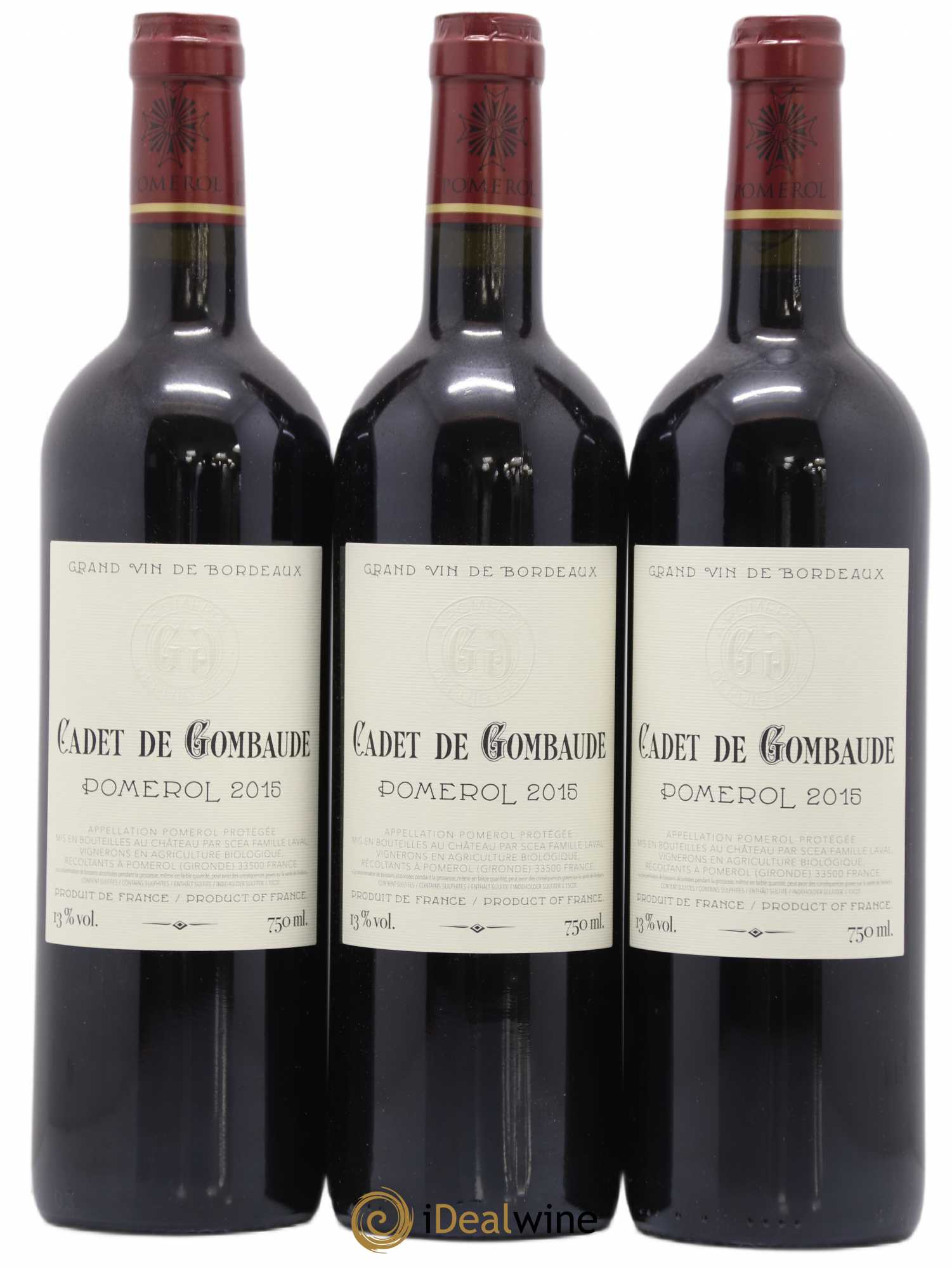 Pomerol Cadet de Gombaude Guillot 2015 - Posten von 6 Flaschen - 1
