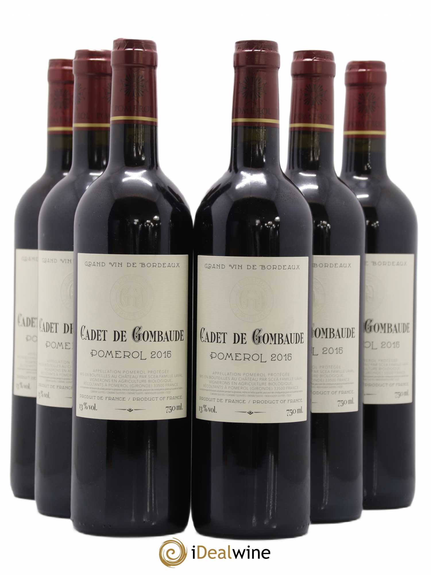 Pomerol Cadet de Gombaude Guillot 2015 - Posten von 6 Flaschen - 0