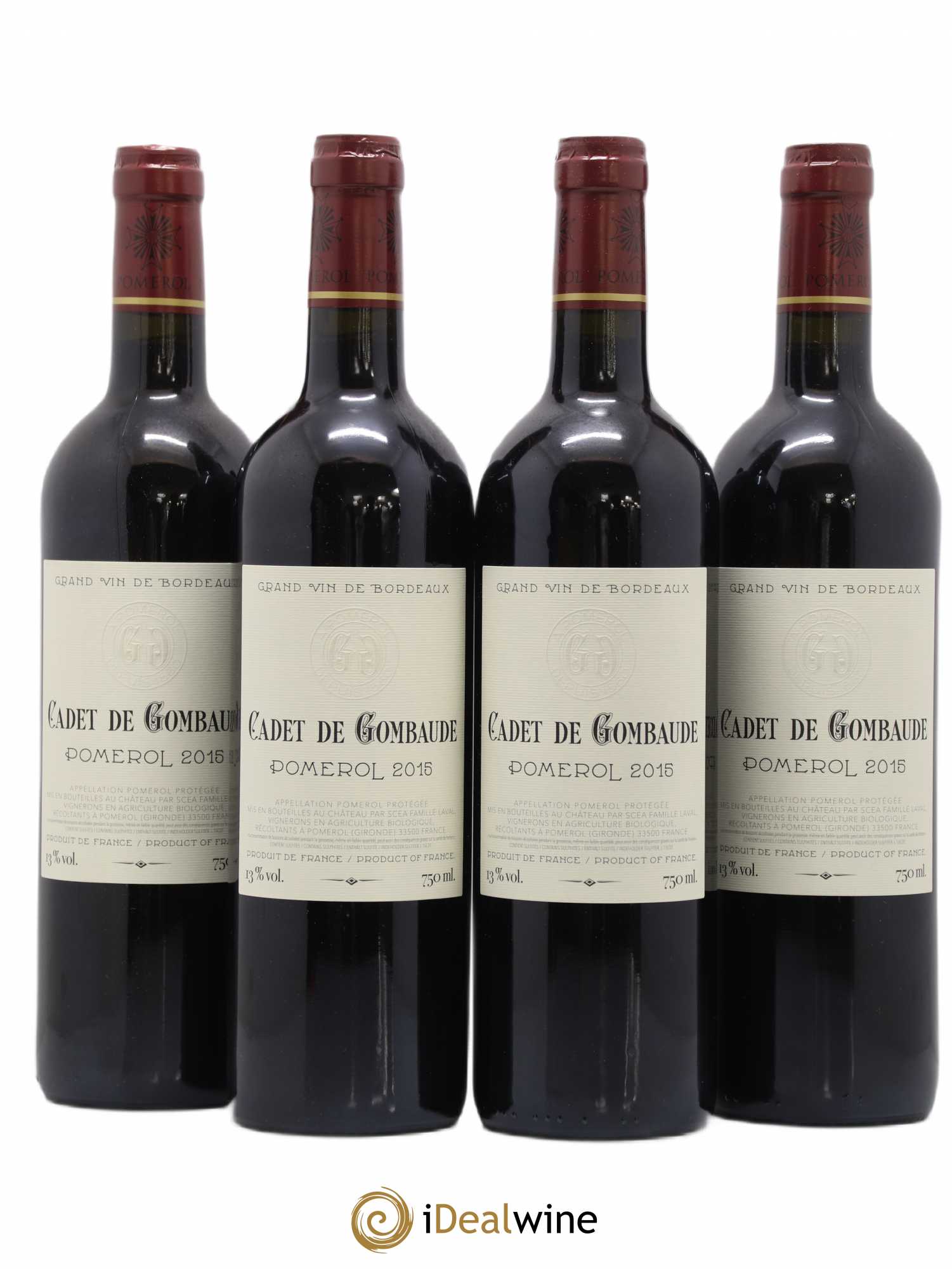 Pomerol Cadet de Gombaude Guillot 2015 - Posten von 4 Flaschen - 0