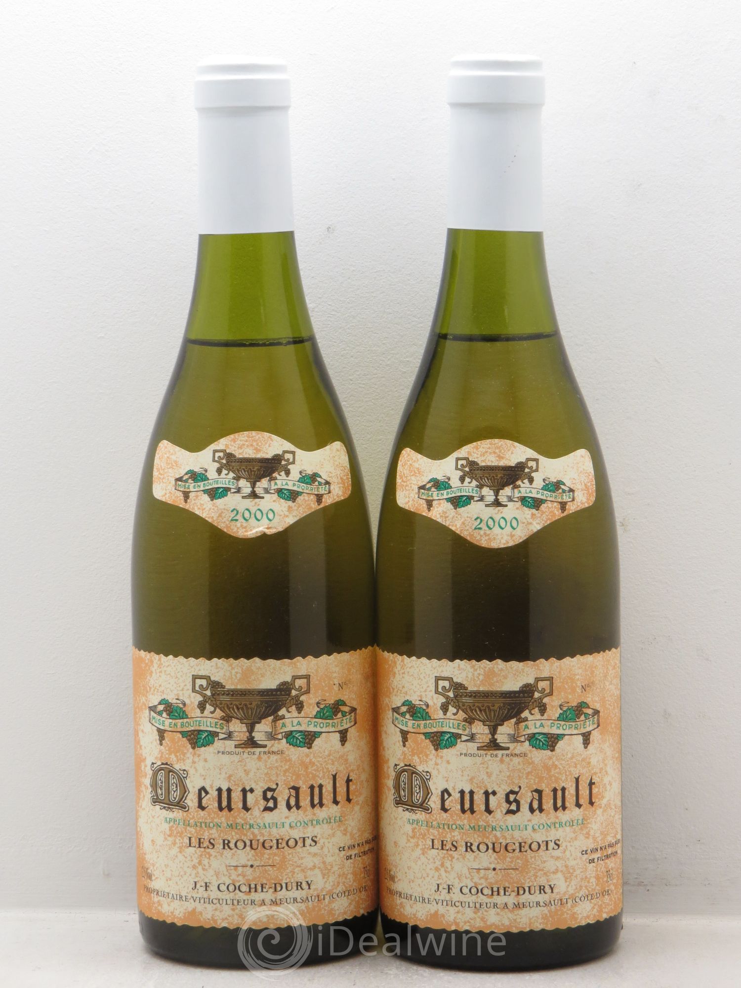 Meursault Les Rougeots Coche Dury (Domaine) 2000 - Lot de 2 bouteilles - 0