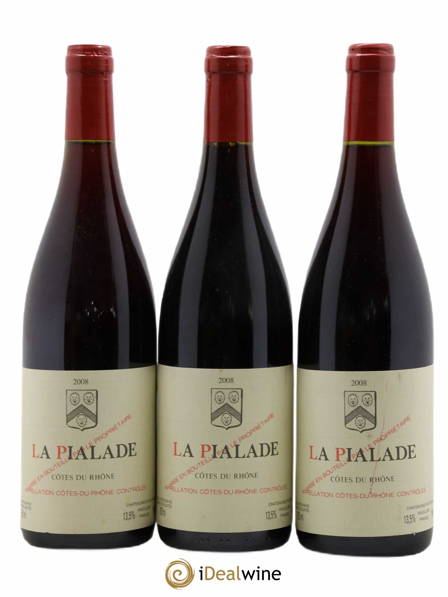 Côtes-du-Rhône La Pialade Emmanuel Reynaud 2008 - Lot de 3 bouteilles - 0