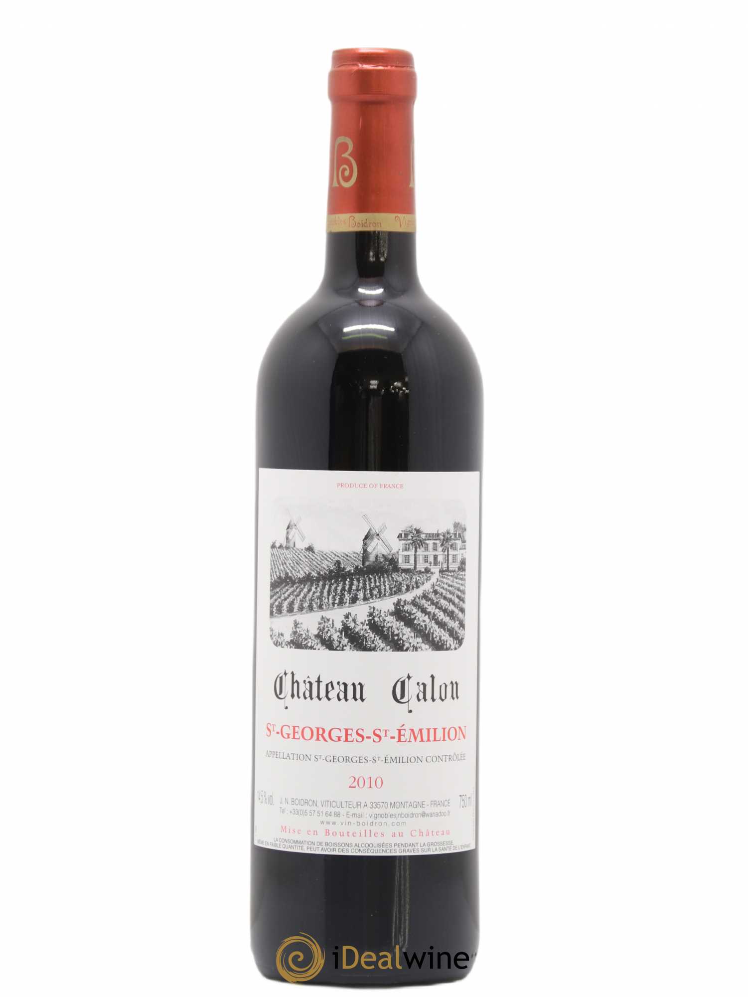 Saint-Georges-Saint-Émilion Château Calon 2010 - Lot de 1 bouteille - 0