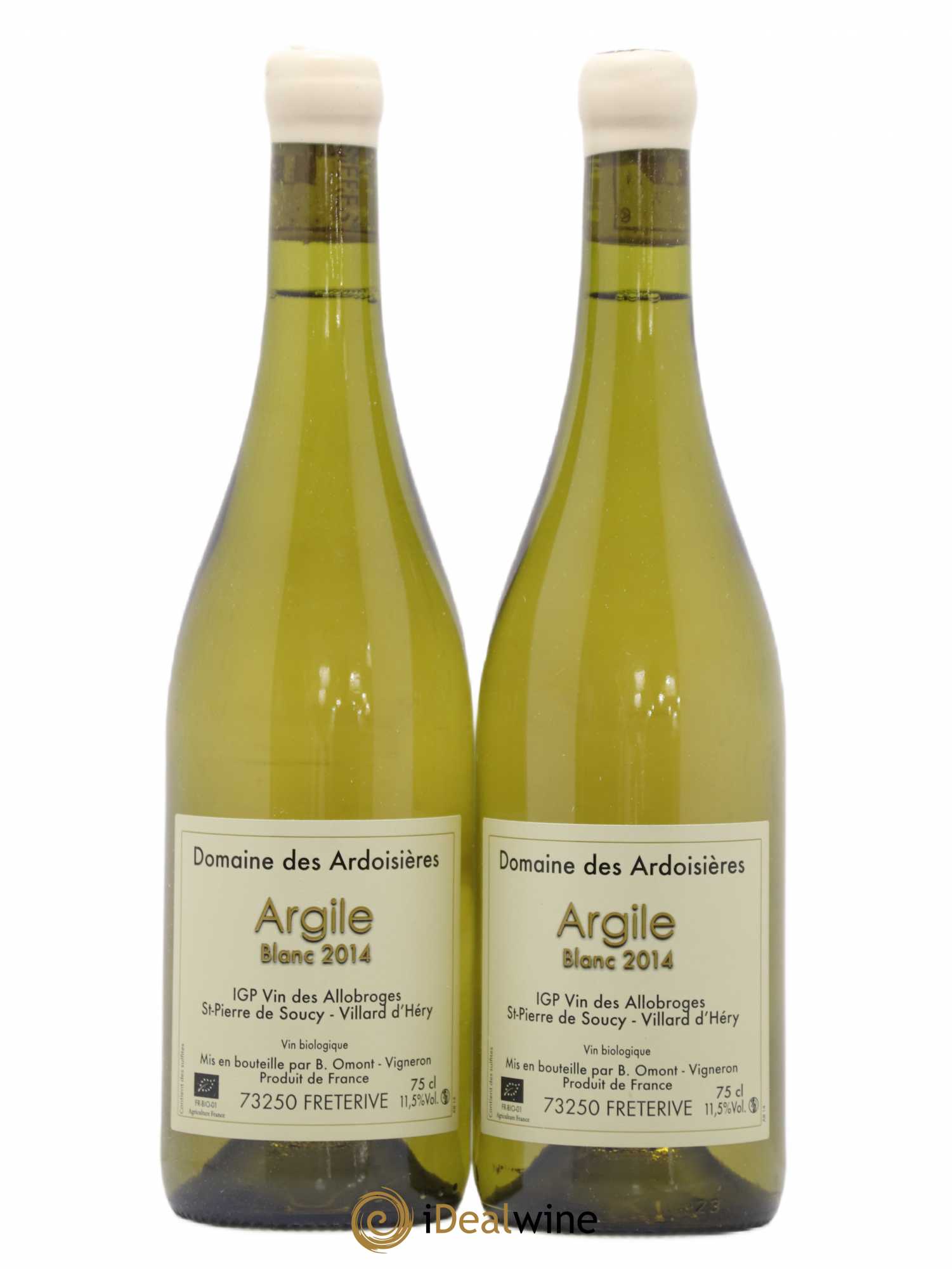 Vin des Allobroges Saint-Pierre-de-Soucy Argile Ardoisières (Domaine des) 2014 - Lot de 2 bouteilles - 0