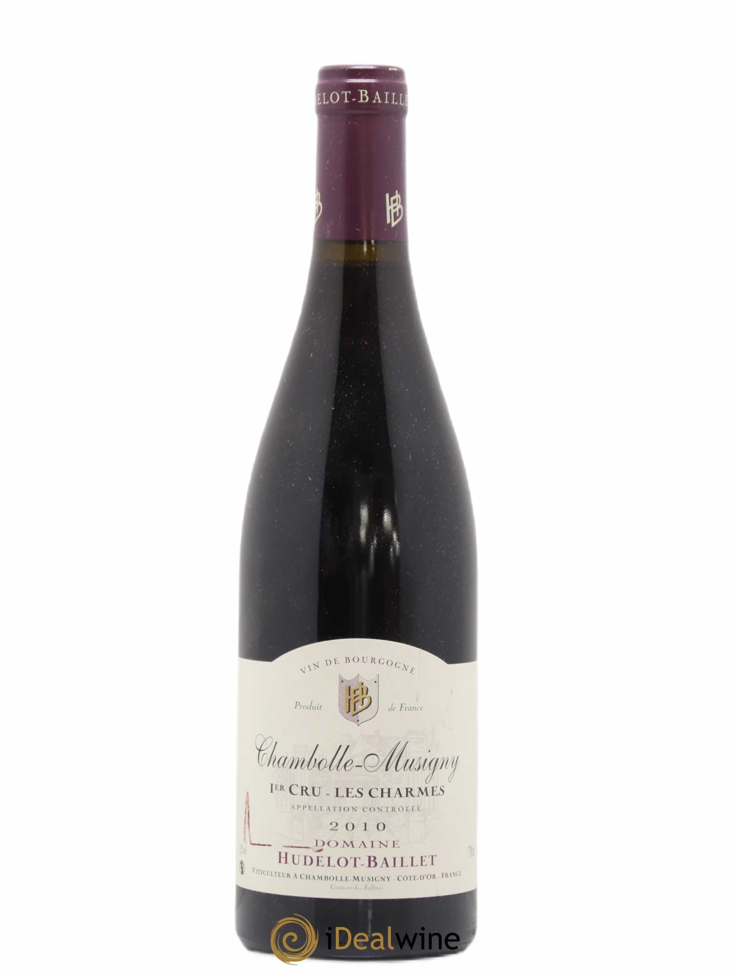Chambolle-Musigny 1er Cru Les Charmes Hudelot Baillet 2010 - Posten von 1 Flasche - 0