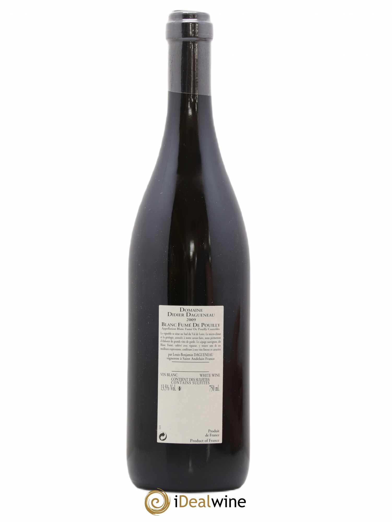 Vin de France (anciennement Pouilly-Fumé) Buisson Renard Dagueneau (Domaine Didier - Louis-Benjamin) 2009 - Lot de 1 bouteille - 1