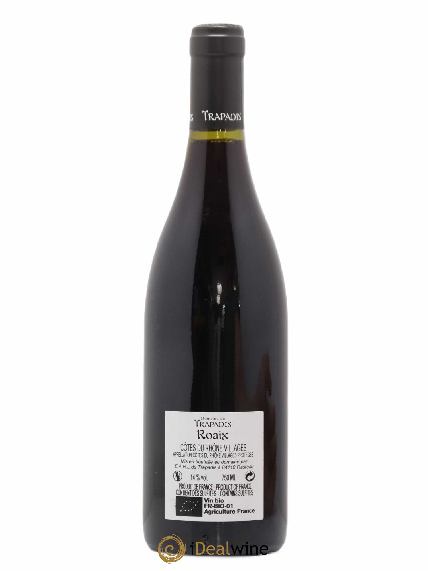 Côtes-du-Rhône Roaix Domaine Trapadis Les Perrieres 2017 - Lot of 1 bottle - 1