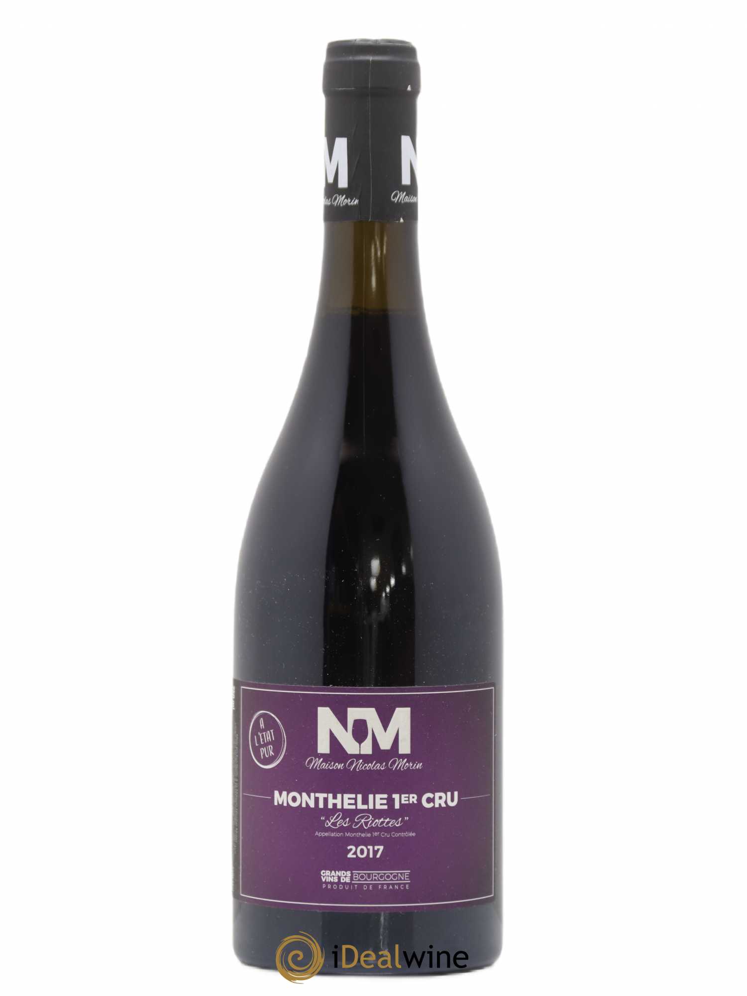 Monthélie 1er Cru Maison Nicolas Morin Les Riottes 2017 - Lot de 1 bouteille - 0