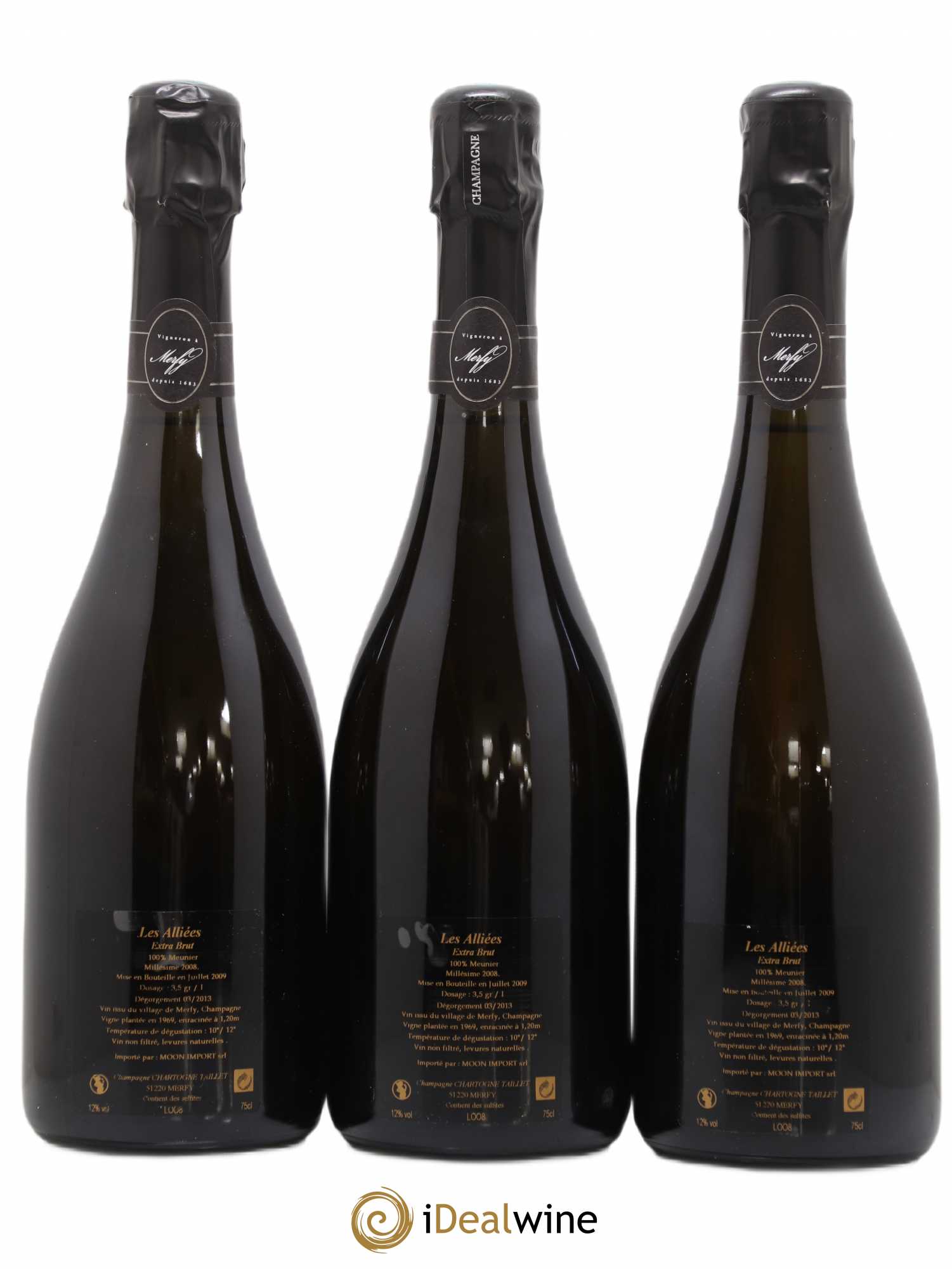 Champagne 2008 - Posten von 3 Flaschen - 1