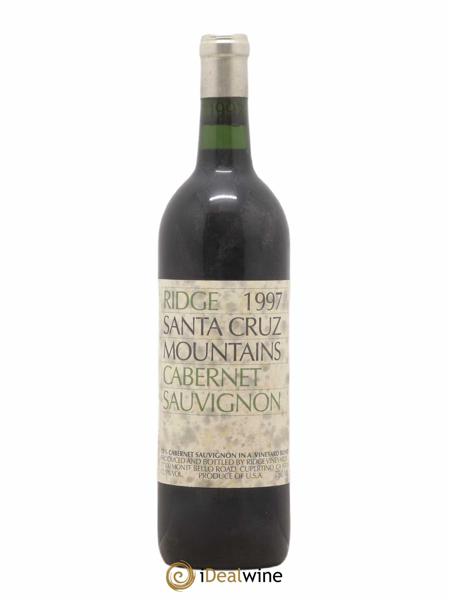 Santa Cruz Moutains Ridge Vineyards Estate Cabernet 1997 - Lot de 1 bouteille - 0