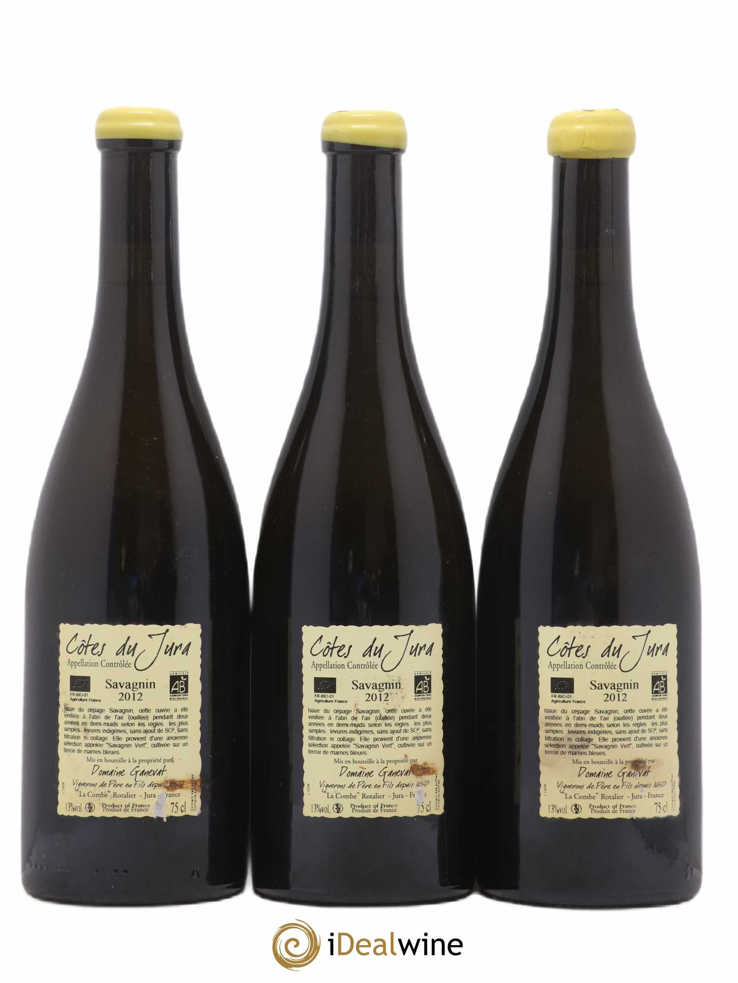 Côtes du Jura Les Chalasses Marnes Bleues Jean-François Ganevat (Domaine) 2012 - Lot de 3 bouteilles - 1