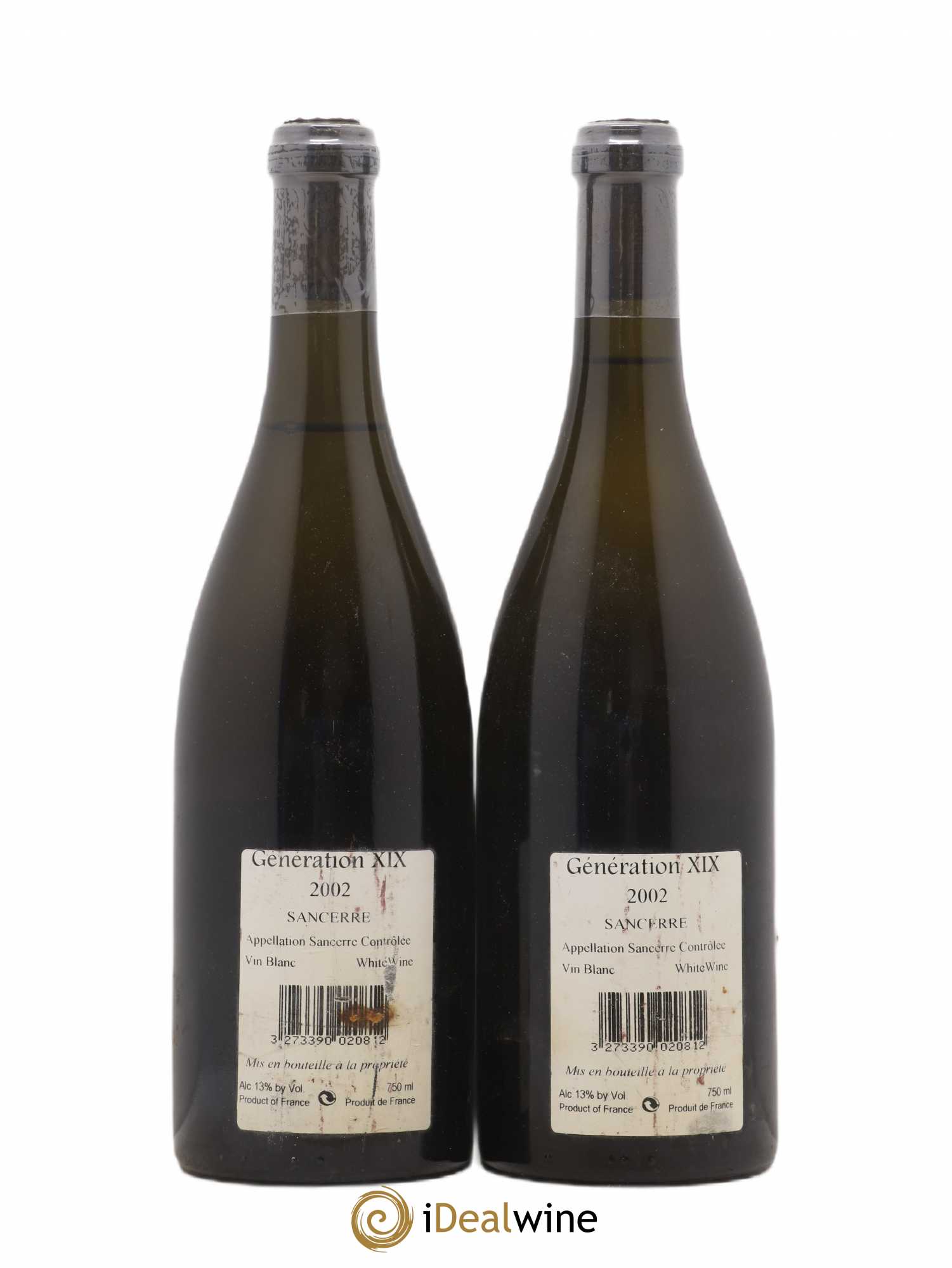 Sancerre Génération XIX Alphonse Mellot 2002 - Lot de 2 bouteilles - 1