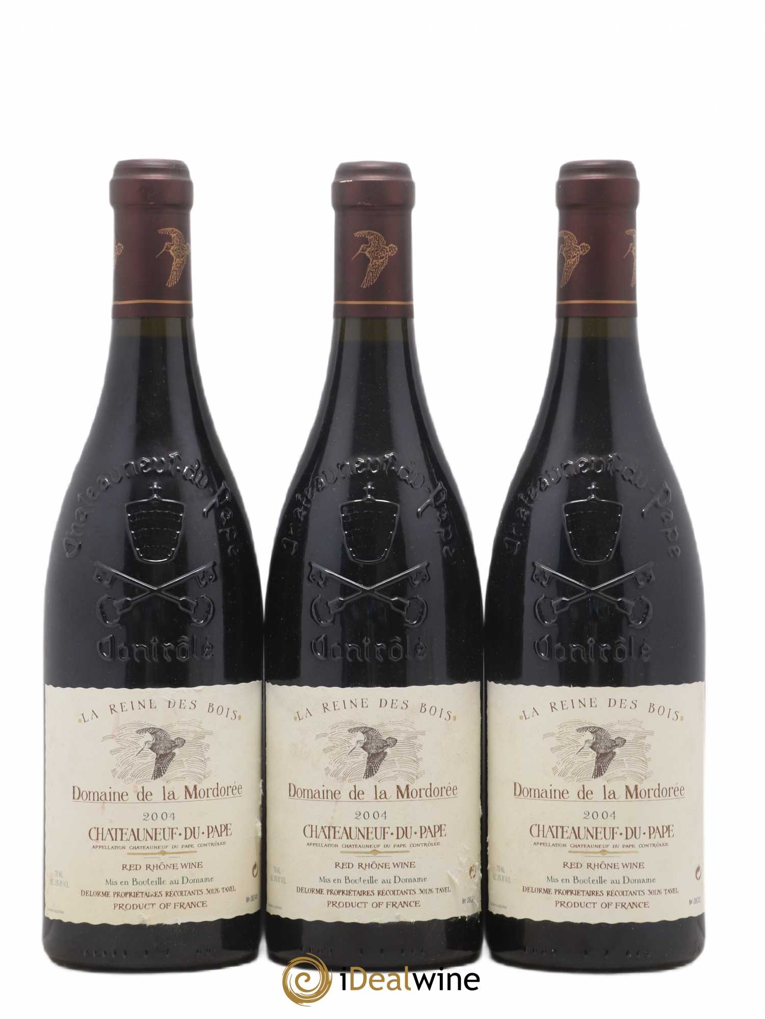 Châteauneuf-du-Pape Cuvée de la Reine des Bois La Mordorée (Domaine de) 2004 - Lot de 3 bouteilles - 0