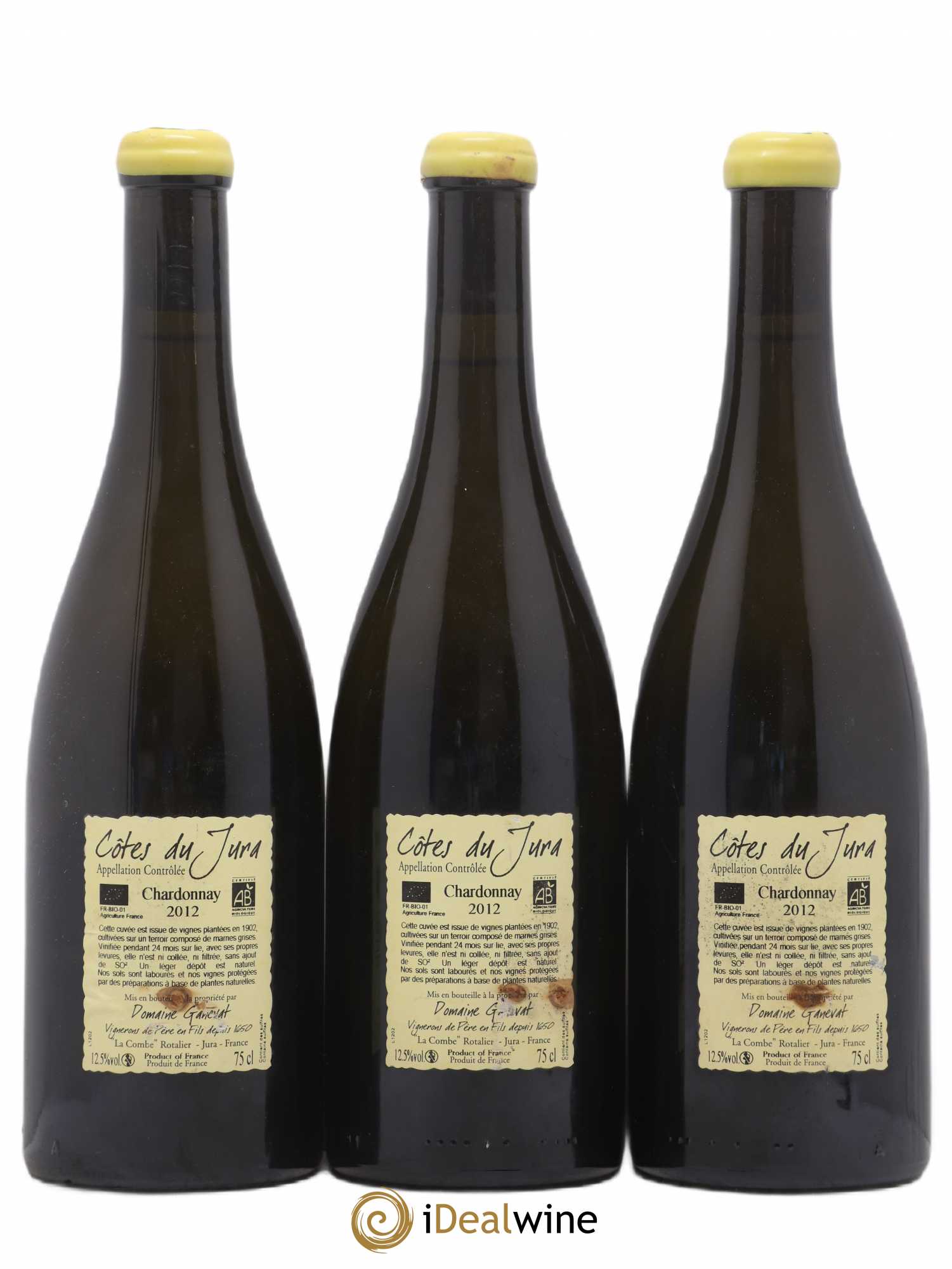 Côtes du Jura Les Chalasses Vieilles Vignes Jean-François Ganevat (Domaine) 2012 - Lot de 3 bouteilles - 1
