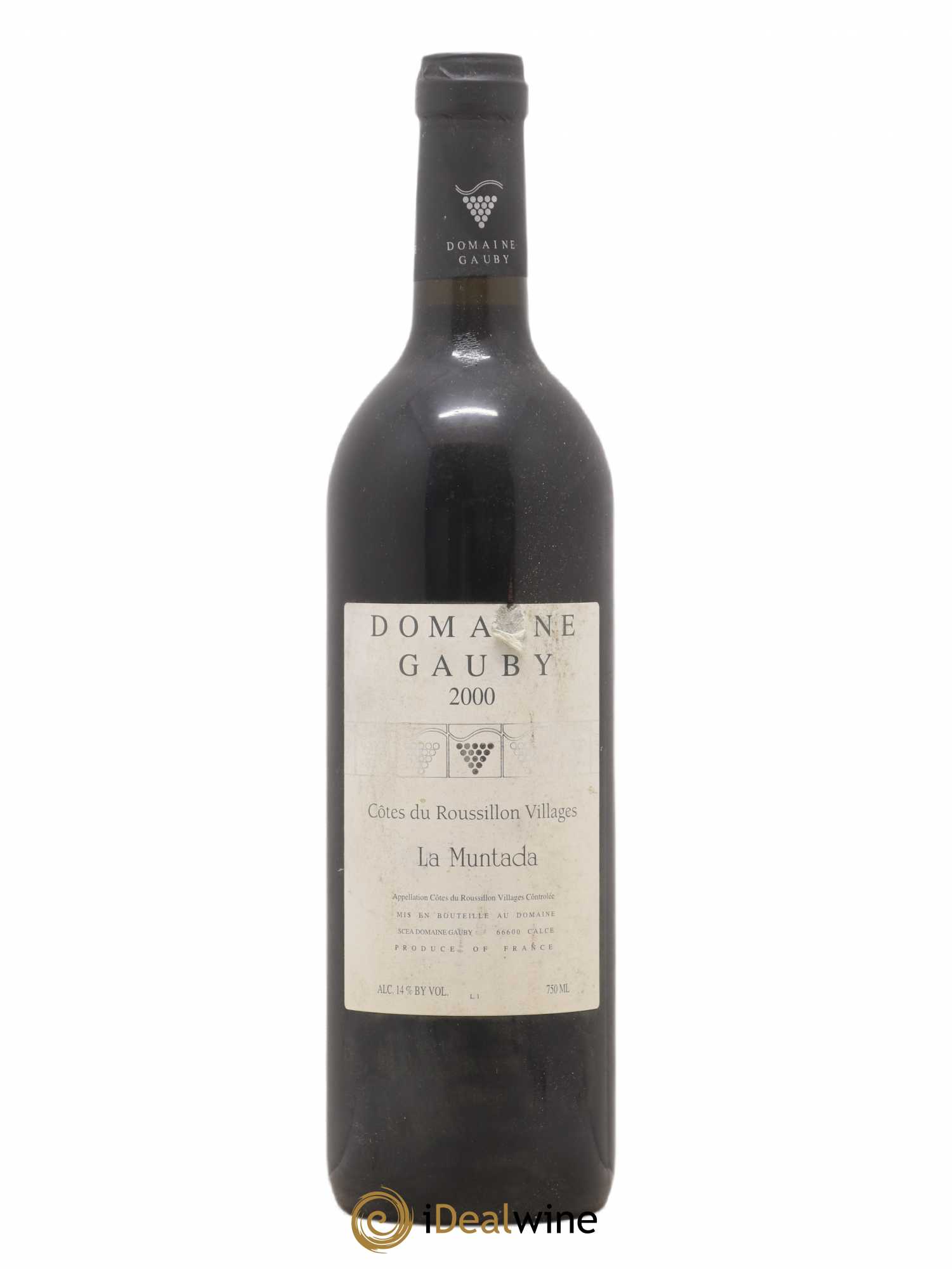 Côtes Catalanes (anciennement Côtes du Roussillon Villages) La Muntada Gauby (Domaine) 2000 - Lot de 1 bouteille - 0