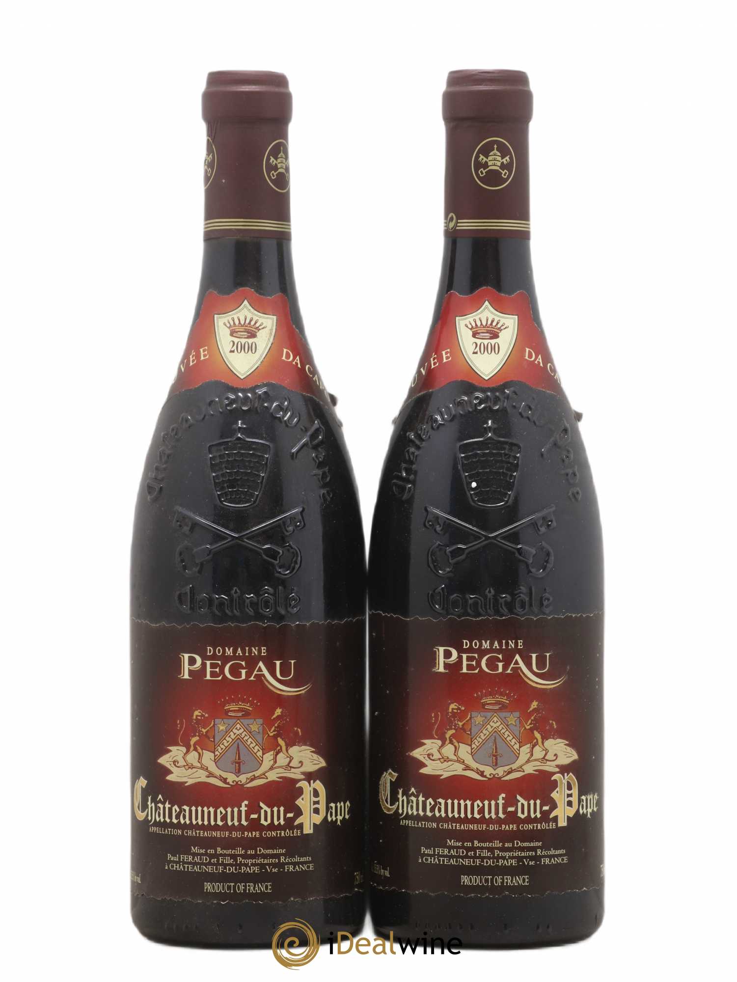 Châteauneuf-du-Pape Domaine du Pégau Cuvée Da Capo Paul et Laurence Féraud 2000 - Lot de 2 bouteilles - 0