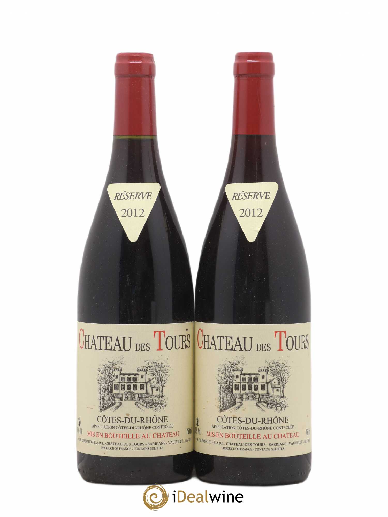 Côtes-du-Rhône Château des Tours Emmanuel Reynaud 2012 - Lot de 2 bouteilles - 0